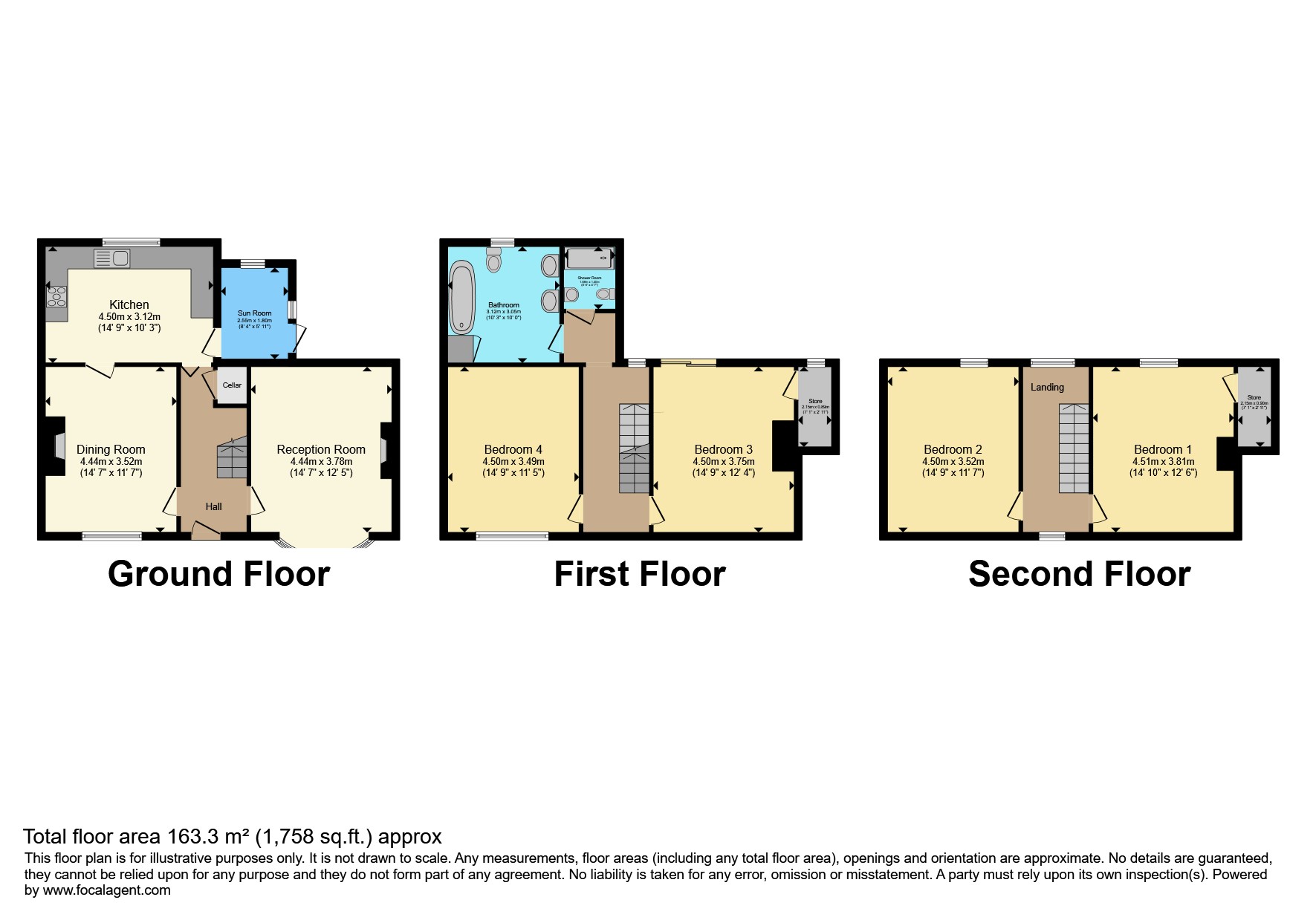 3, Holberry Close, Sheffield floorplan