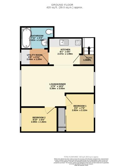 19A, Ropergate, Pontefract floorplan