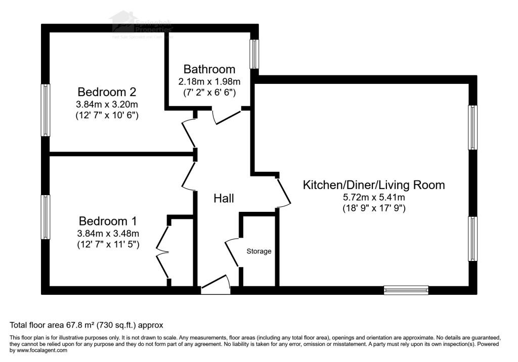 3, Mitchell Gardens, Axminster floorplan