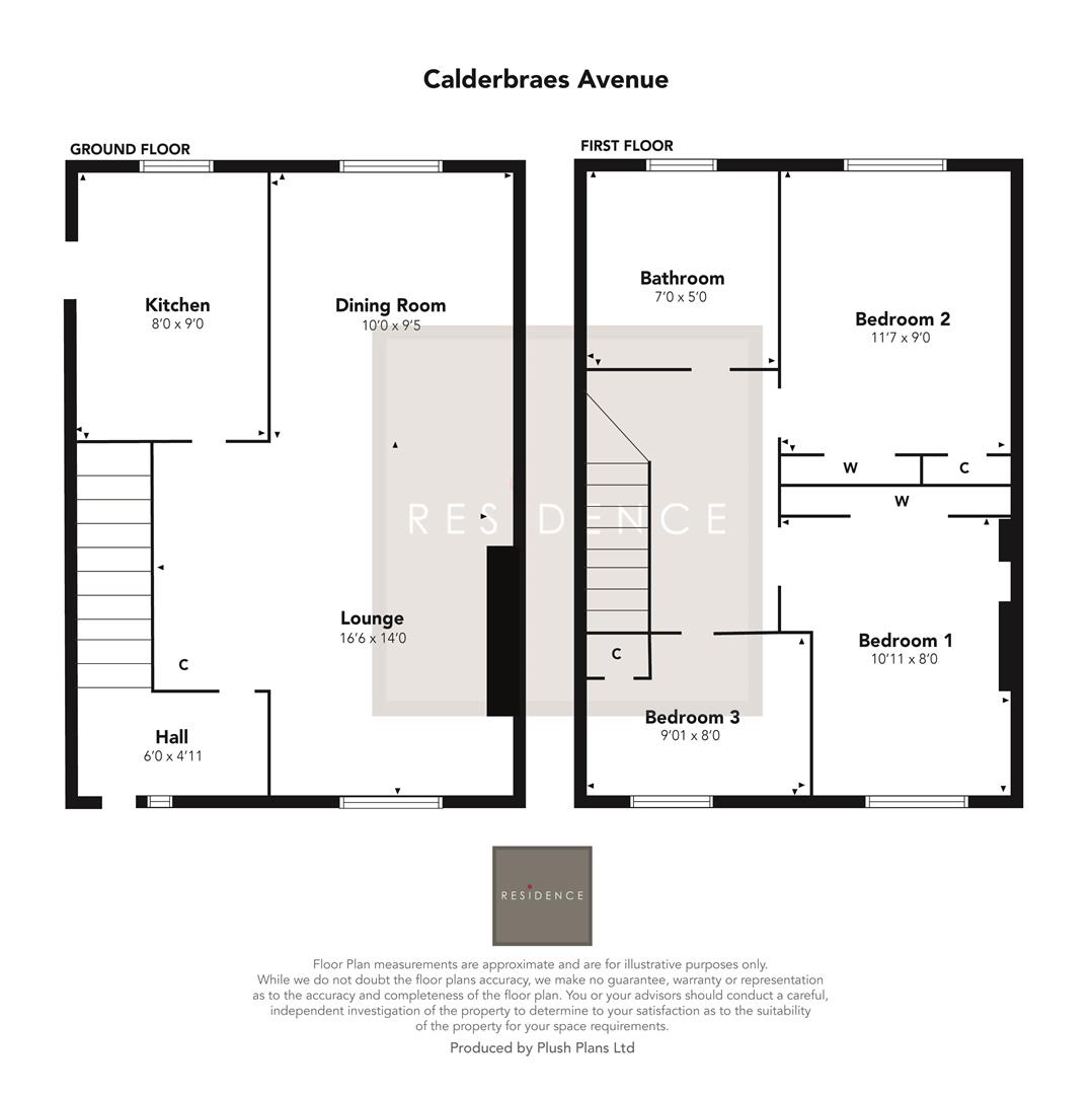 7, Calderbraes Avenue, Glasgow floorplan