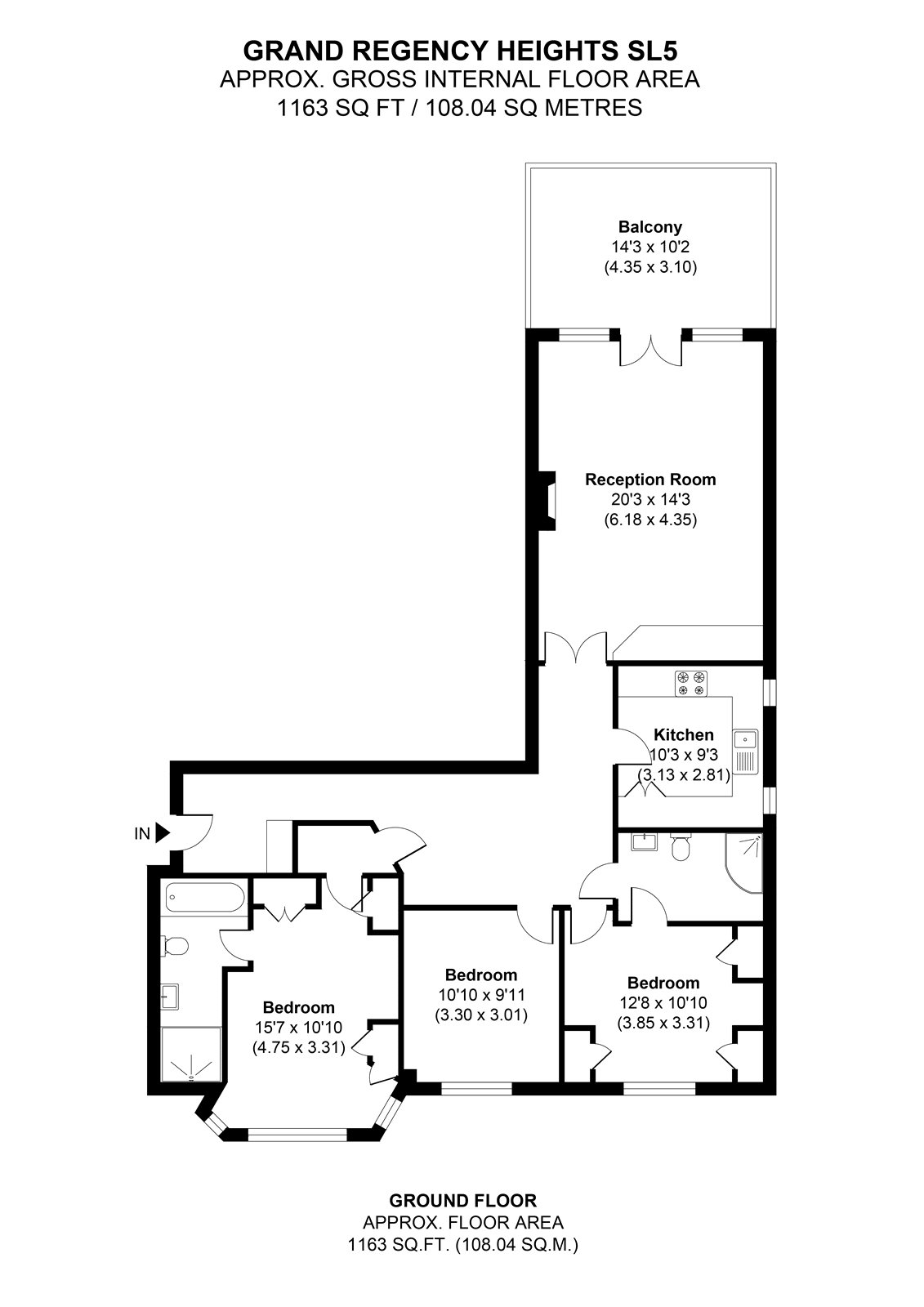 2 Grand Regency Heights,, Burleigh Road, Berkshire floorplan