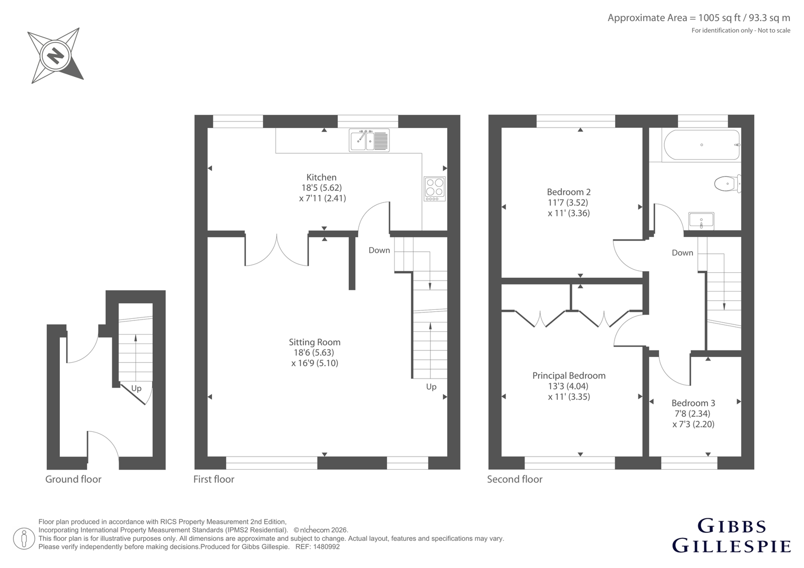 Flat 2, 5C, The Avenue, Pinner floorplan
