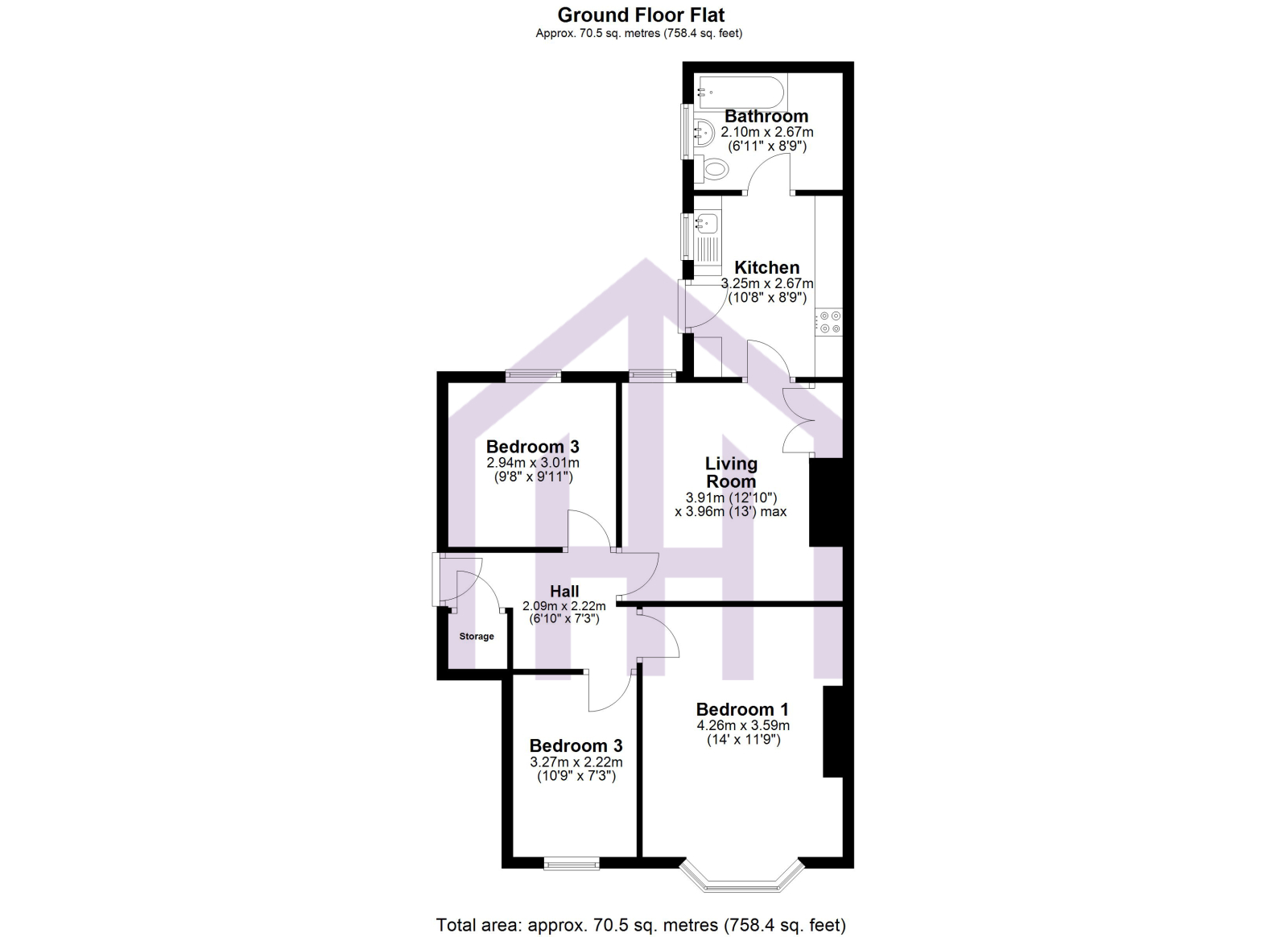 256 Whickham View, Benwell, Newcastle upon Tyne floorplan