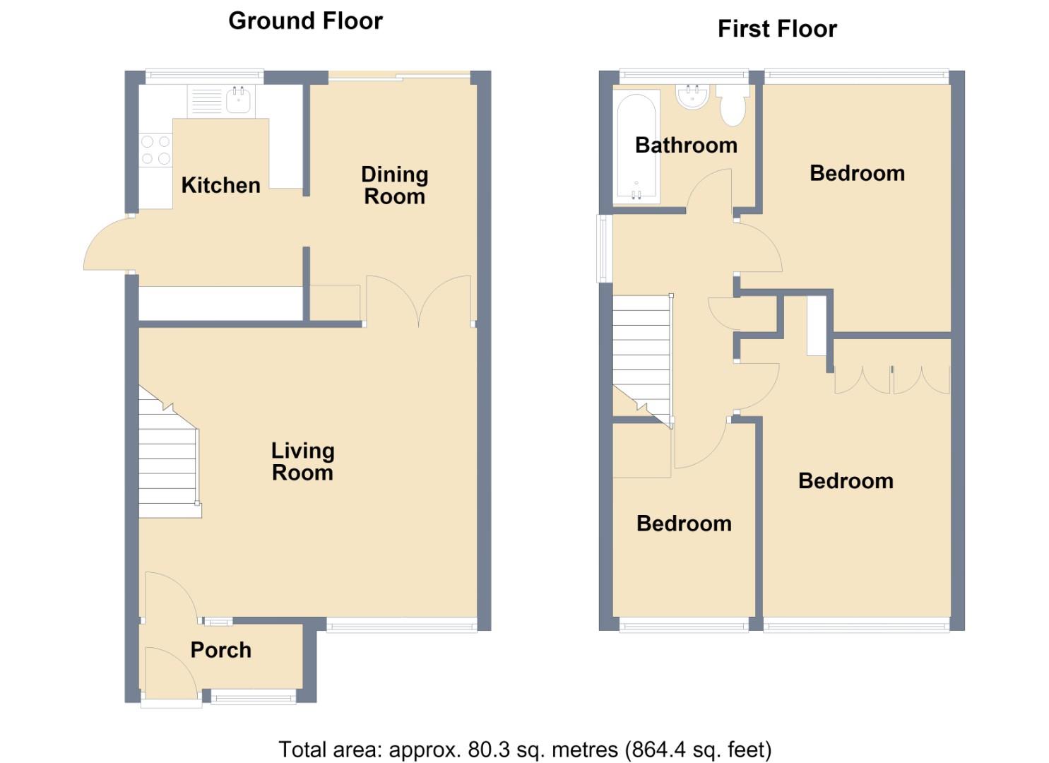 93, Stonewood, Bean floorplan