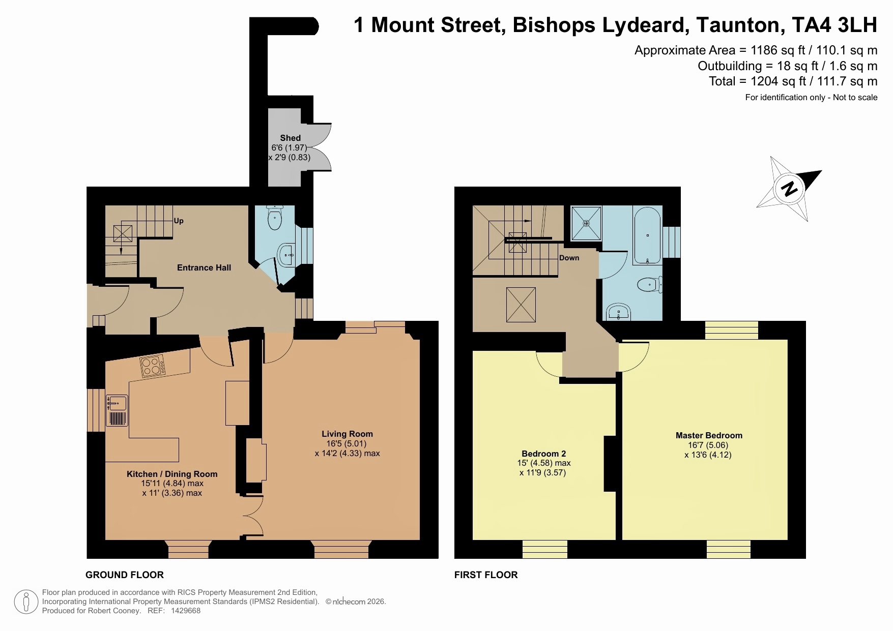 1 Mount Street, Taunton floorplan