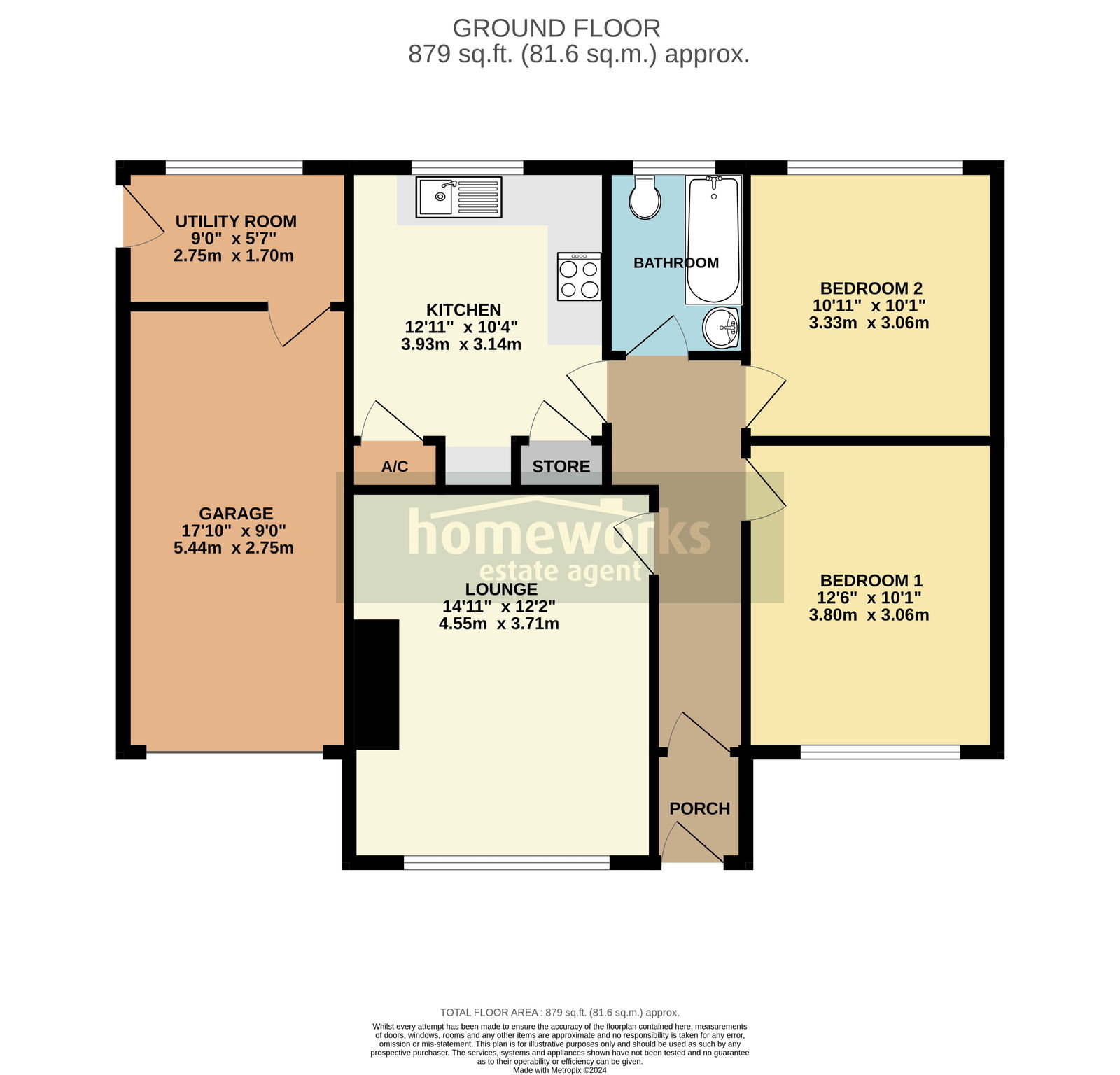2 bed bungalow for sale in Priory Close, Sporle, King's Lynn PE32