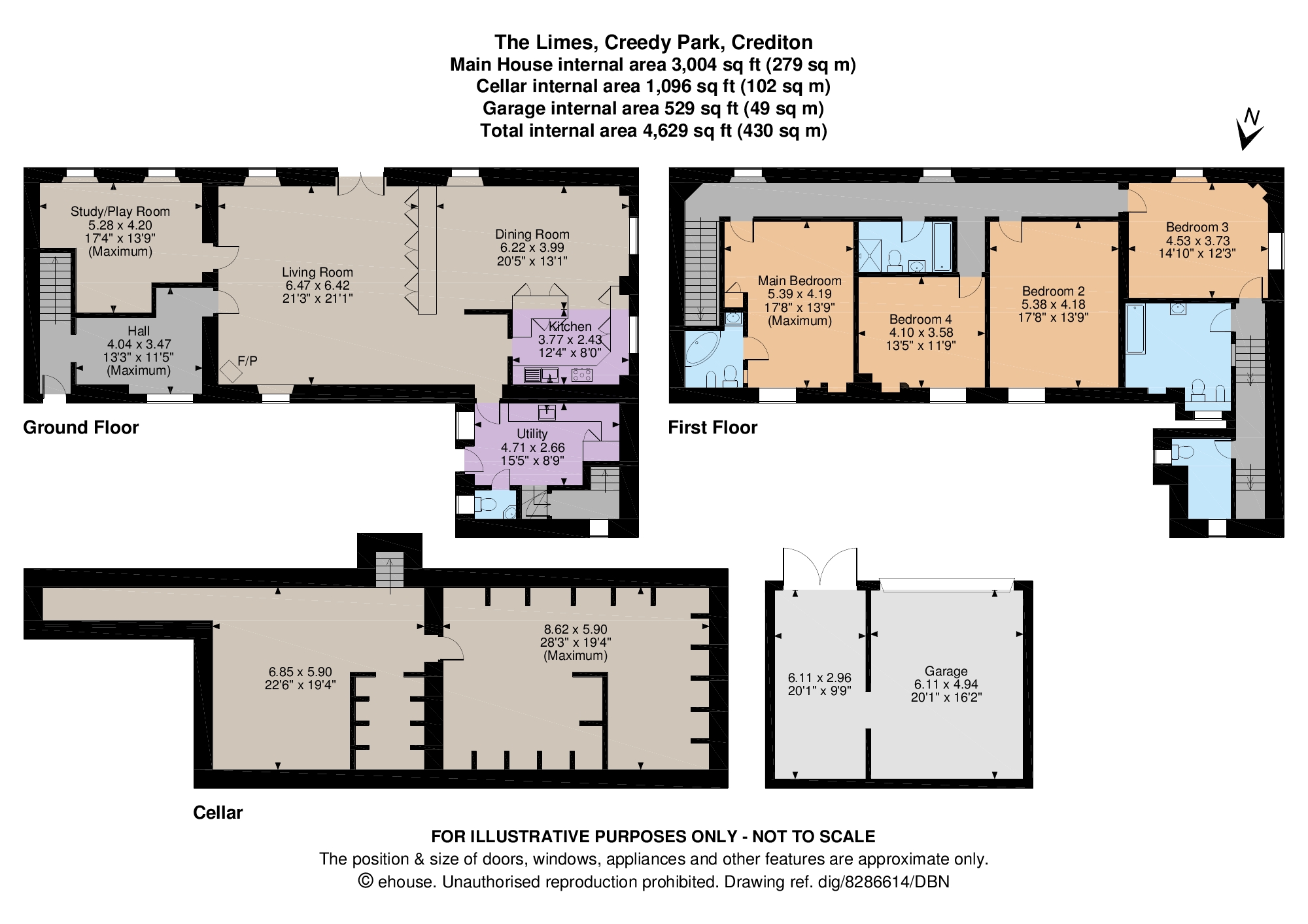 Lot 1, The Limes,, Creedy Park, Devon floorplan