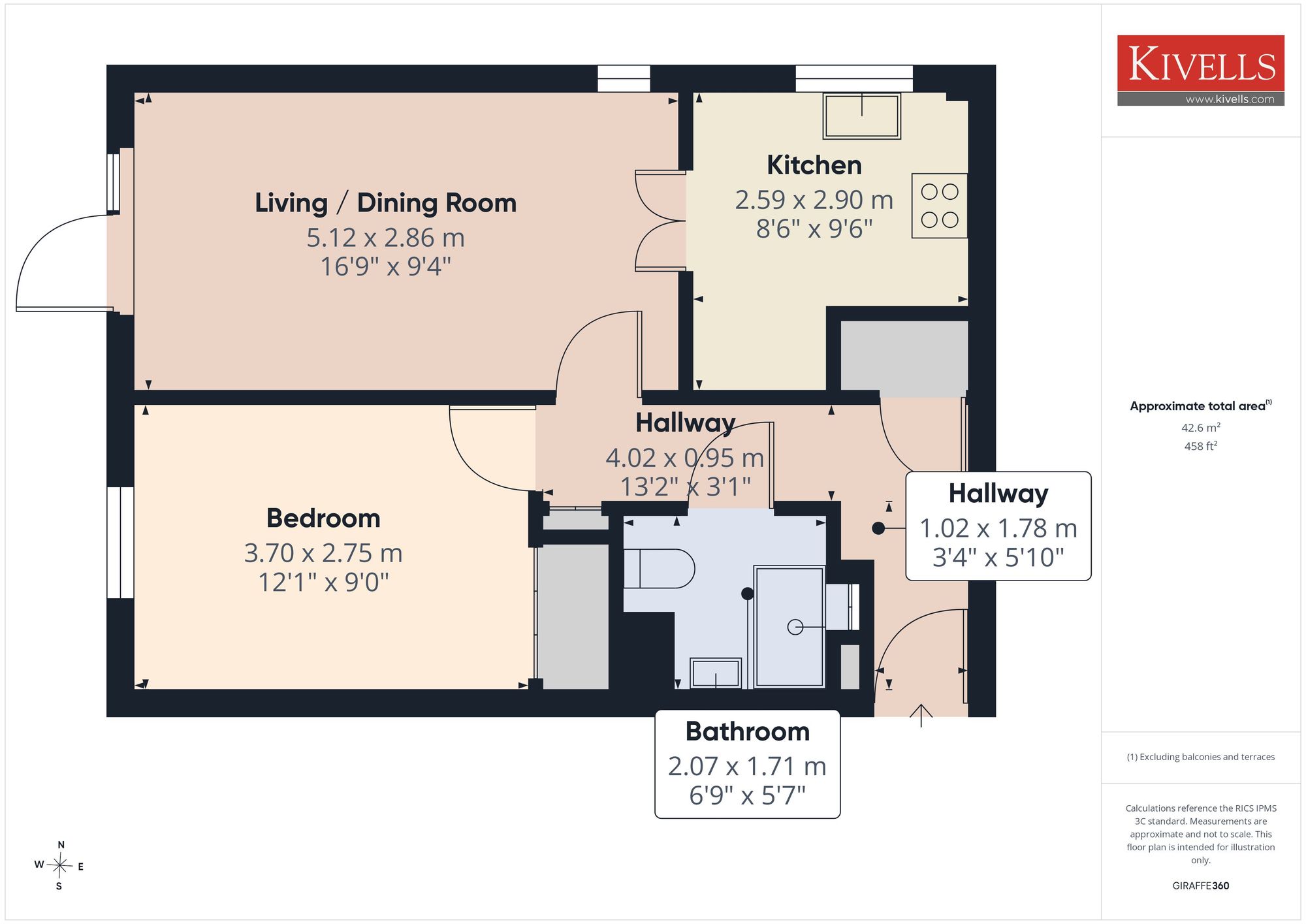 Flat 2, Pentyre Court Vicarage Road, Bude floorplan