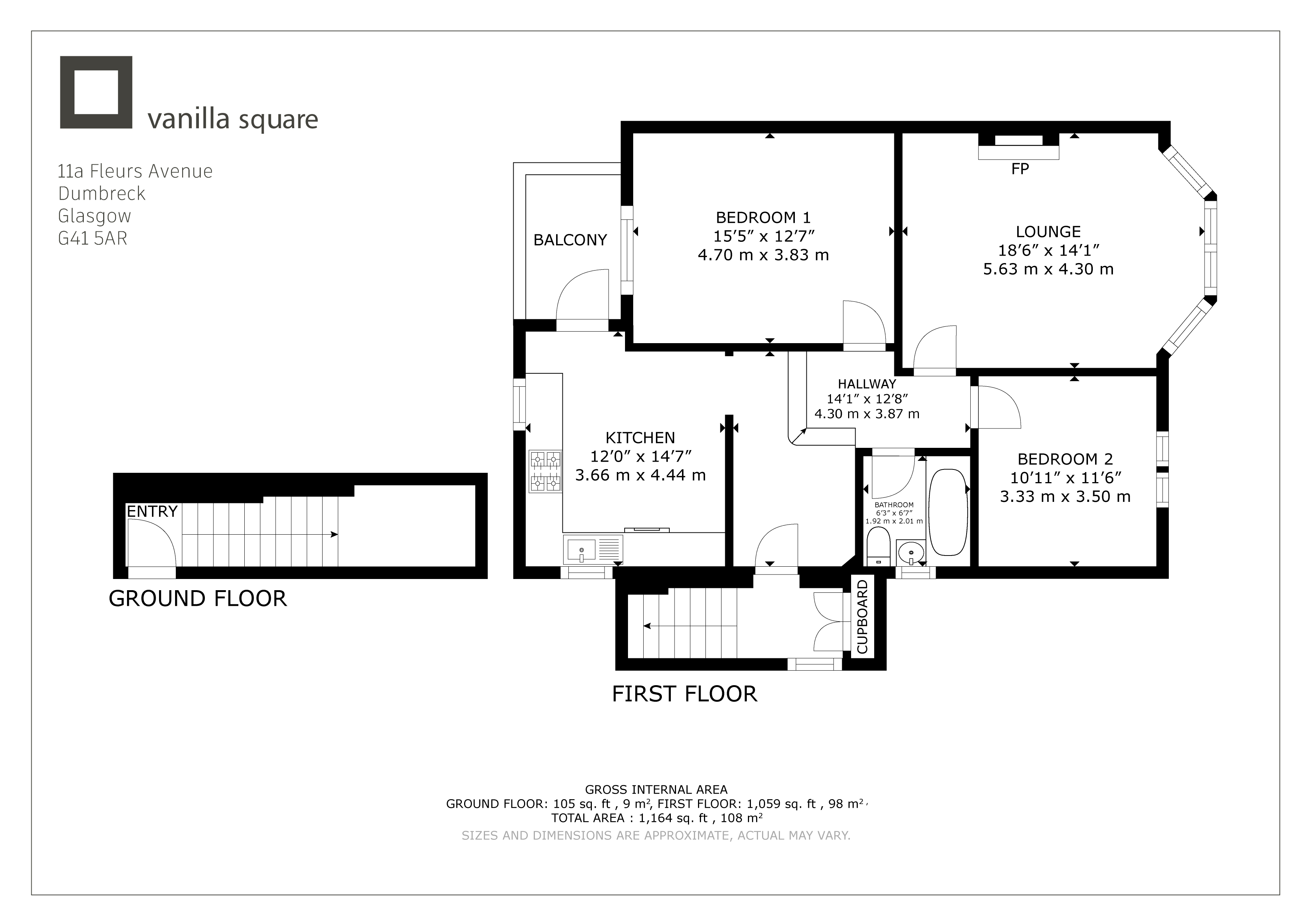 11a, Fleurs Avenue, Glasgow floorplan