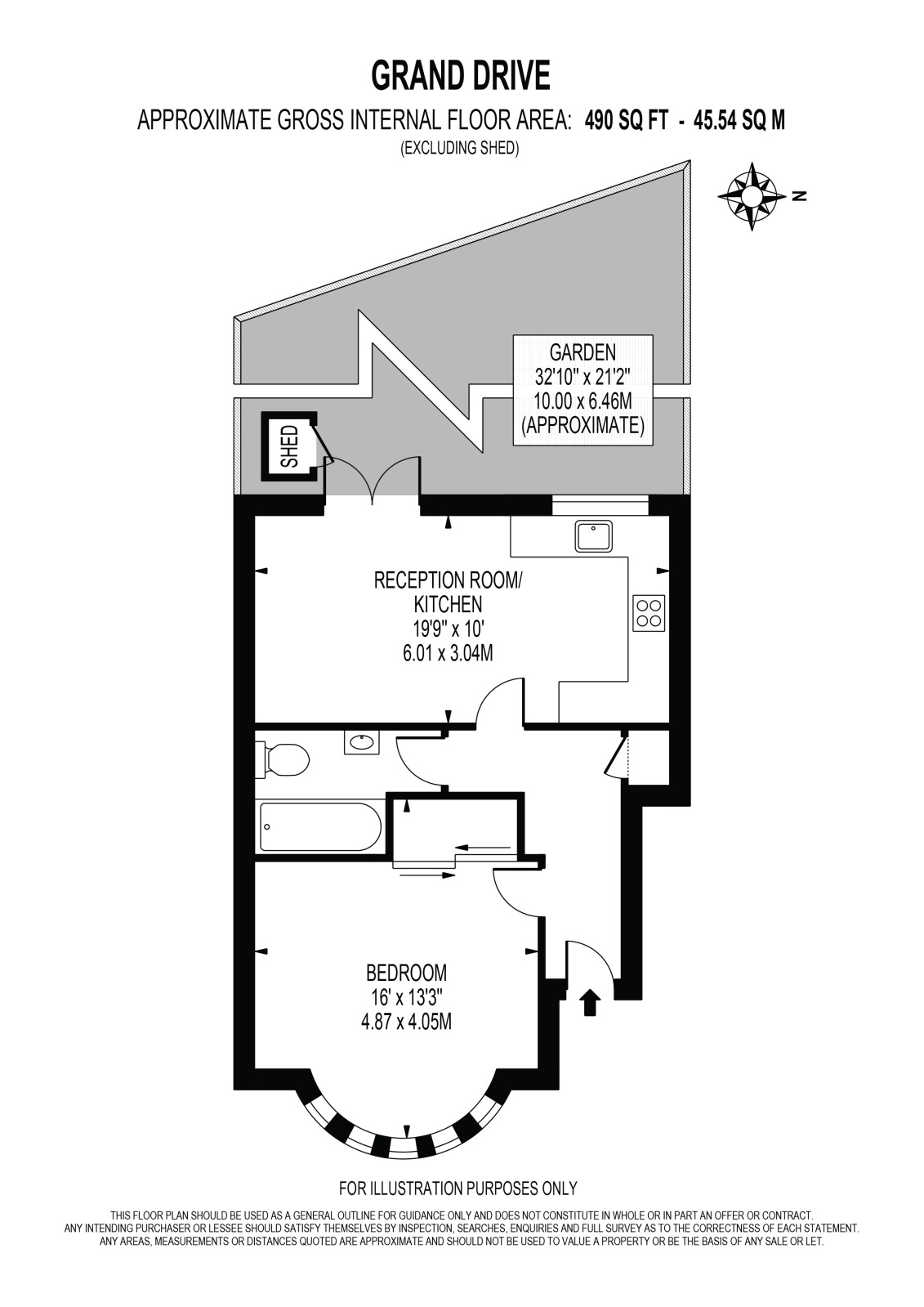 Flat 1, 165, Grand Drive, Raynes Park floorplan