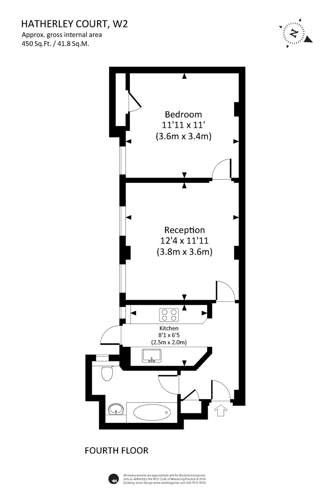 1 Bedrooms Flat to rent in Hatherley Court, Hatherley Grove, London W2