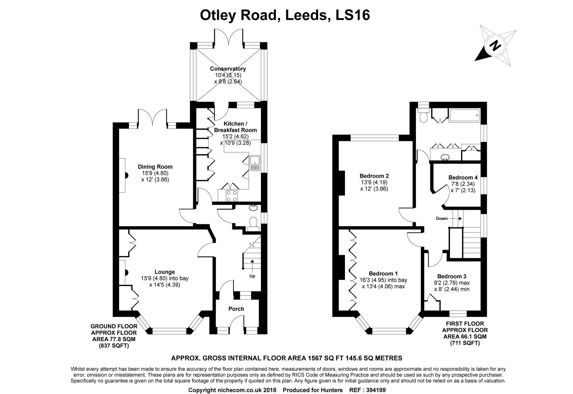 4 Bedrooms Semi-detached house for sale in Otley Road, Leeds LS16