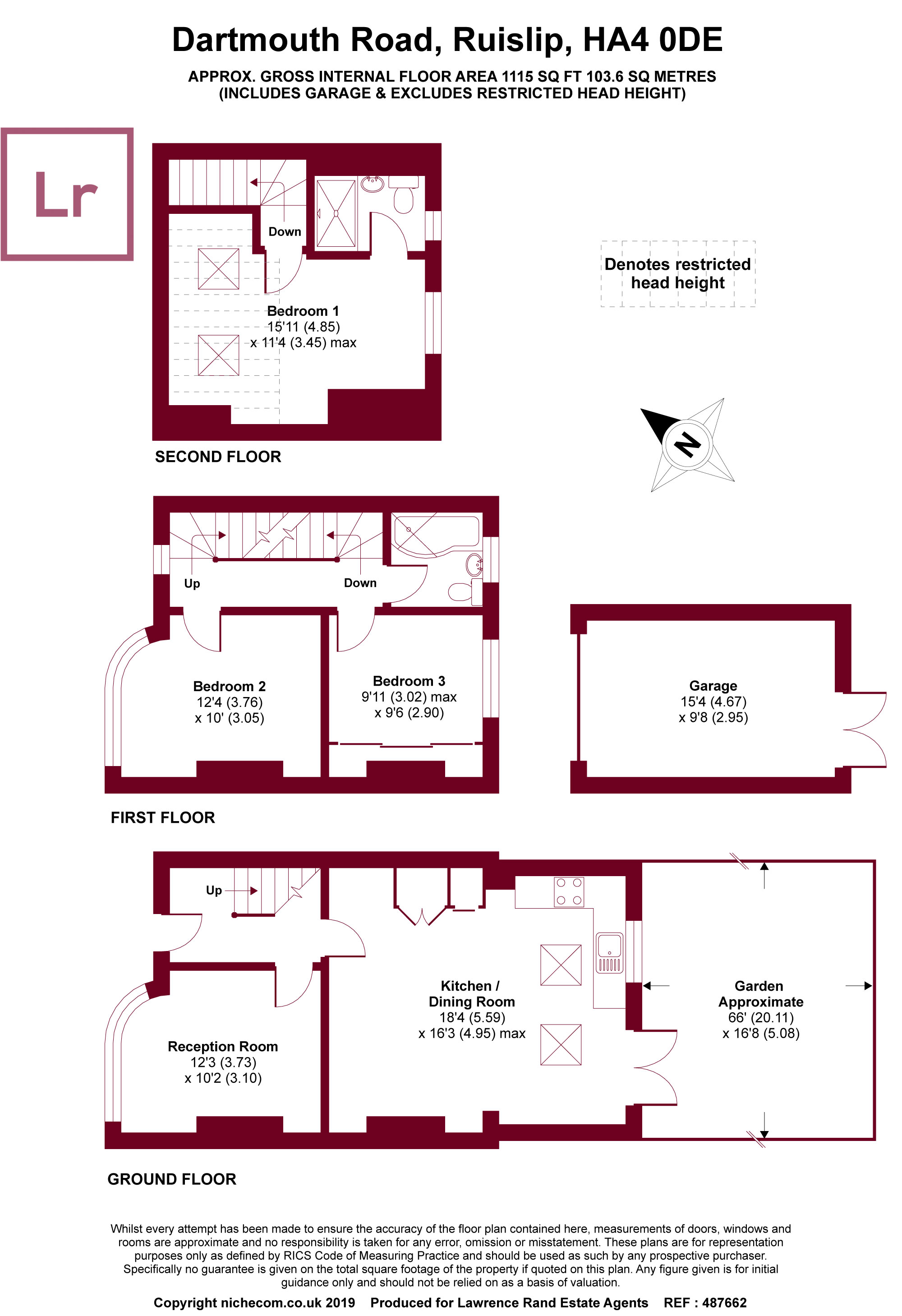 3 Bedrooms Terraced house for sale in Dartmouth Road, Ruislip, Middx HA4