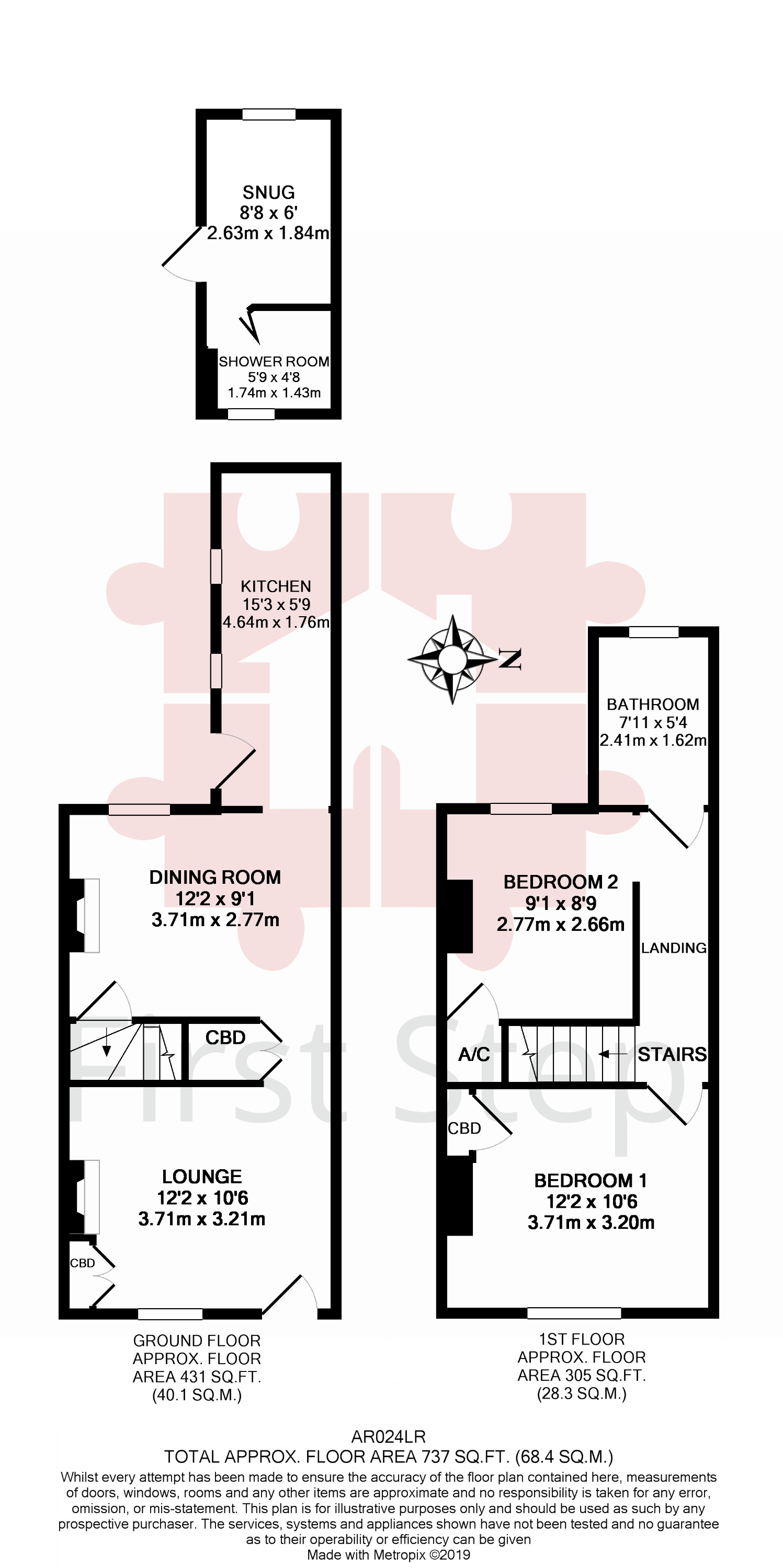 2 Bedrooms Terraced house for sale in London Row, Arlesey, Beds SG15