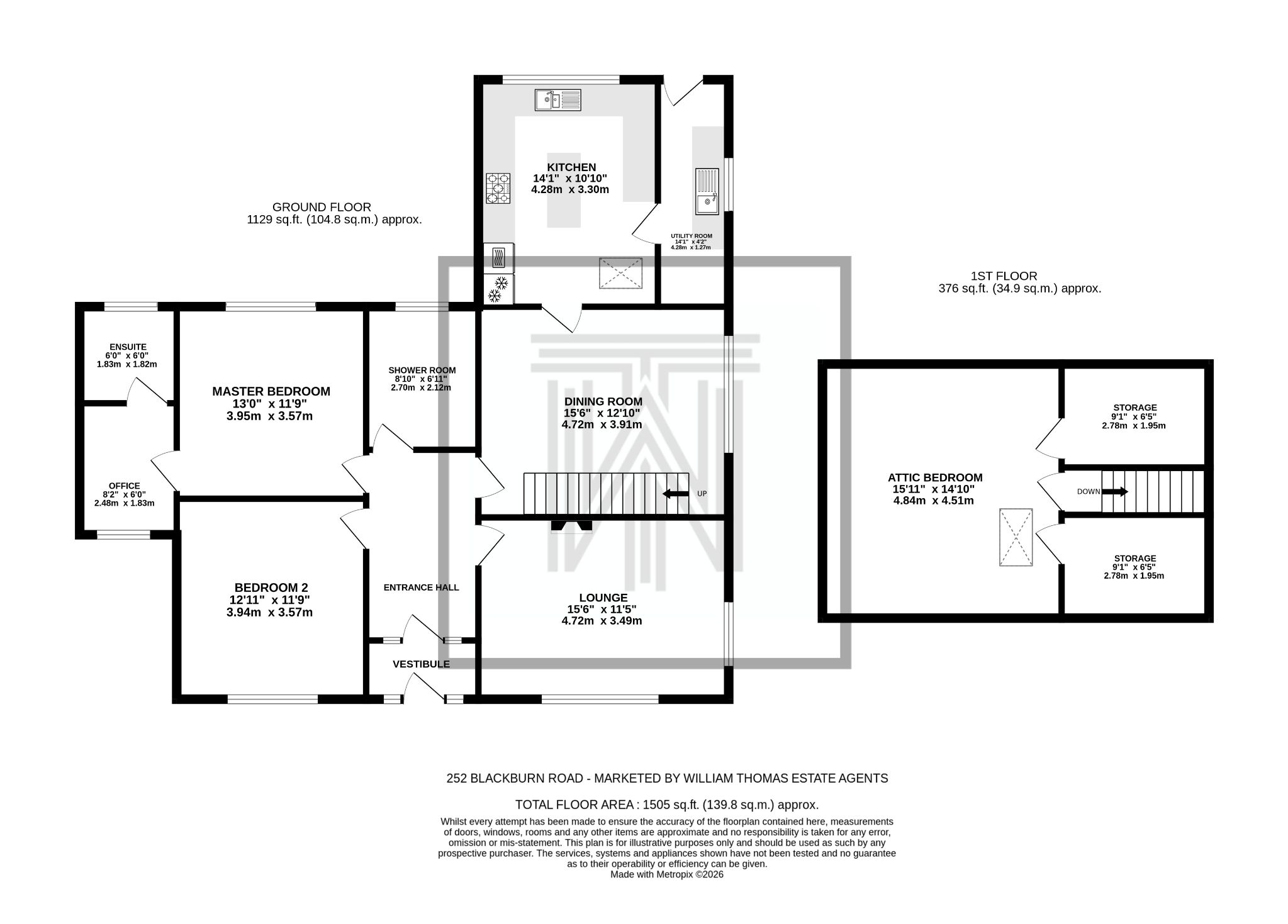 The Willows, 252 Blackburn Road, Bolton floorplan