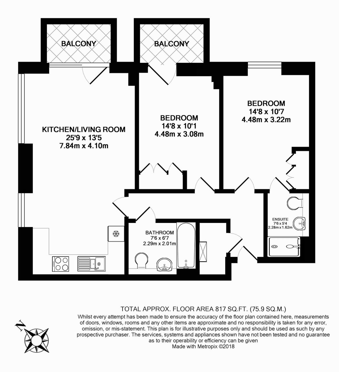 2 Bedrooms Flat to rent in Sovereign Tower, 1 Emily Street, Canning Town, London E16