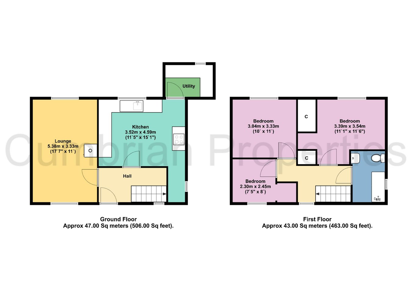 6, Dunfell View, Penrith floorplan