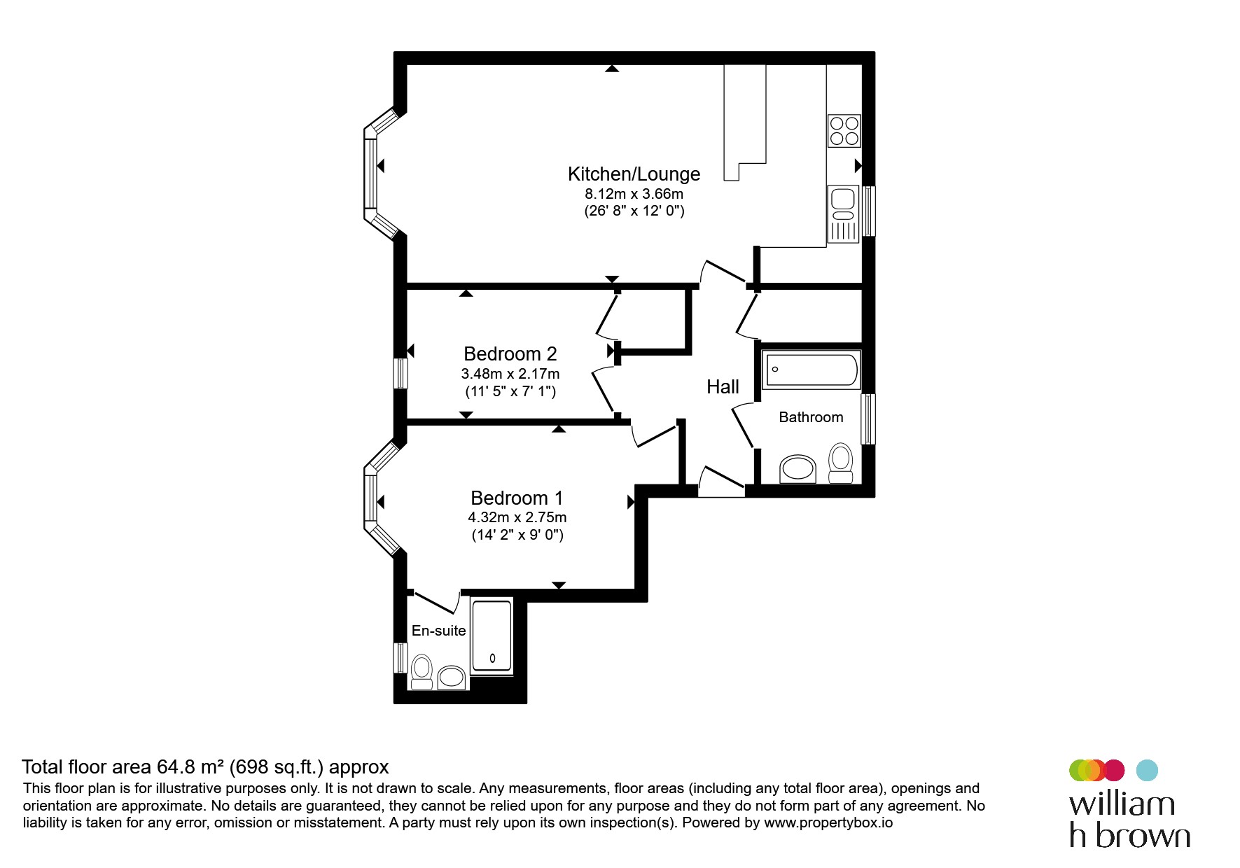 Flat 22, Bidwell Court, Moye Close, Hoddesdon floorplan