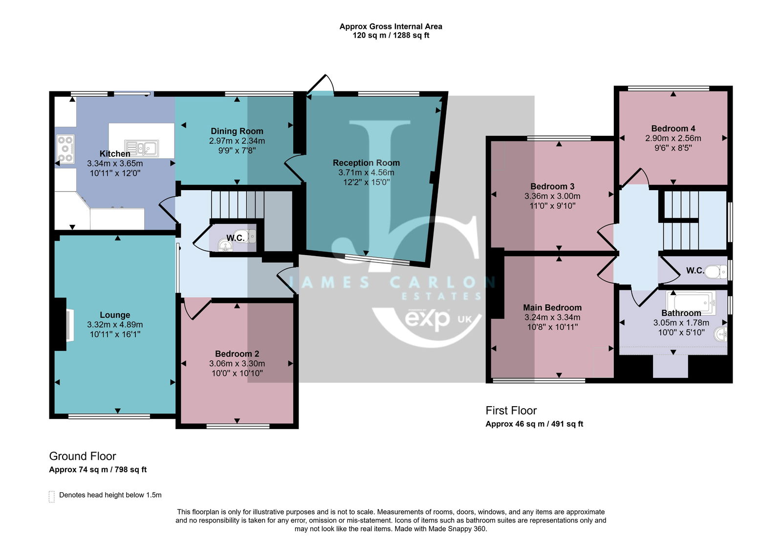 41, Foresters Close, Telford floorplan