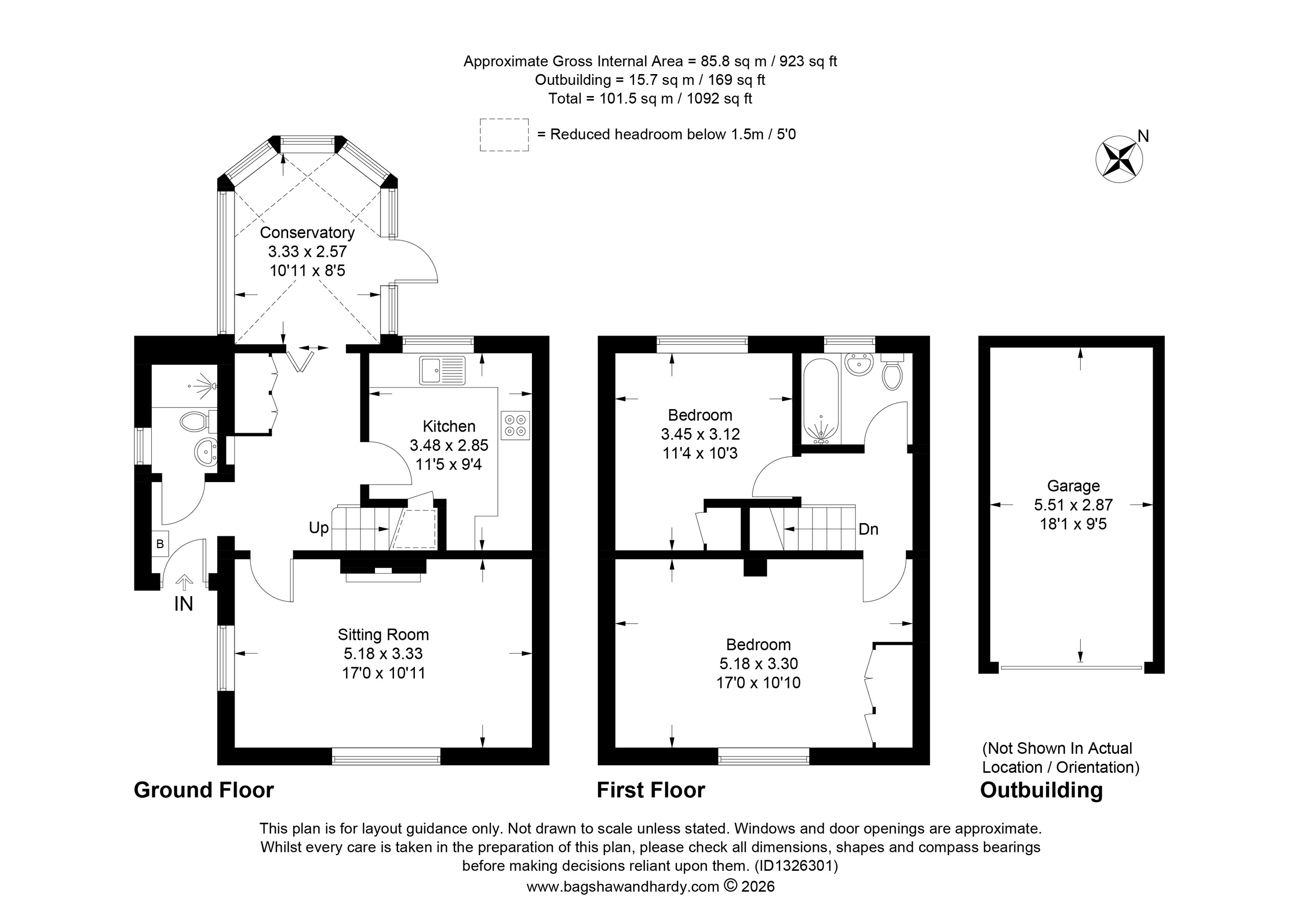 1 Lea Road, Sevenoaks floorplan
