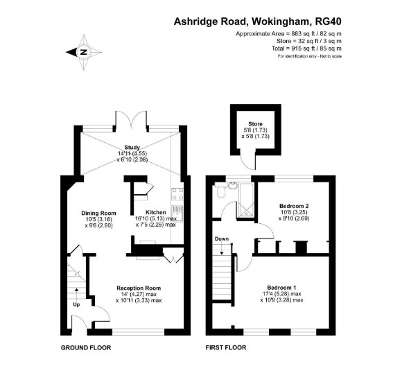 13, Ashridge Road, Wokingham floorplan