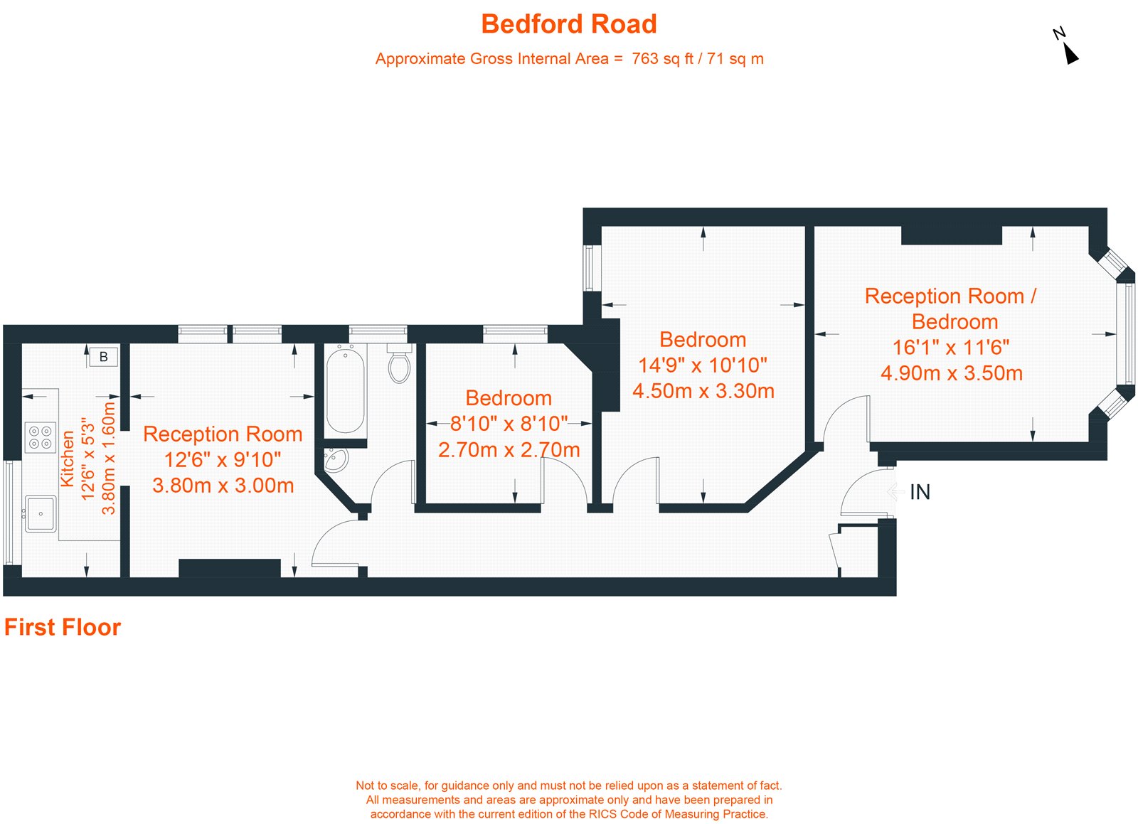 78a, Bedford Road, London floorplan