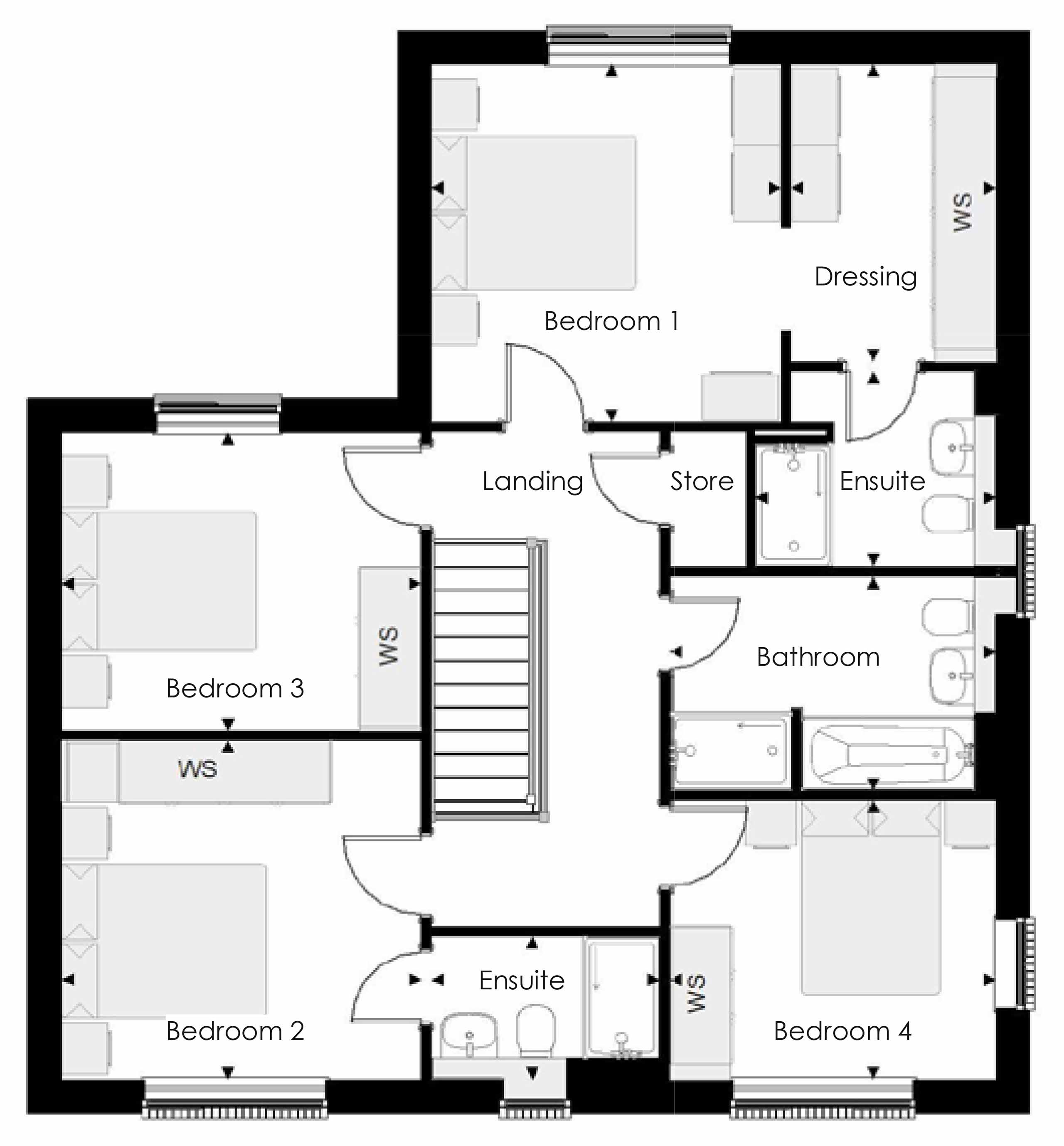 133, Brimstone End, Whitnash, Leamington Spa floorplan