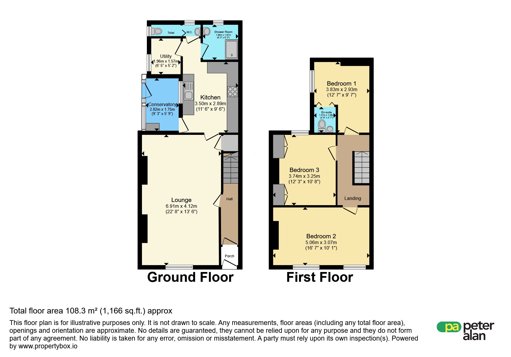 1, School Road, Neath floorplan