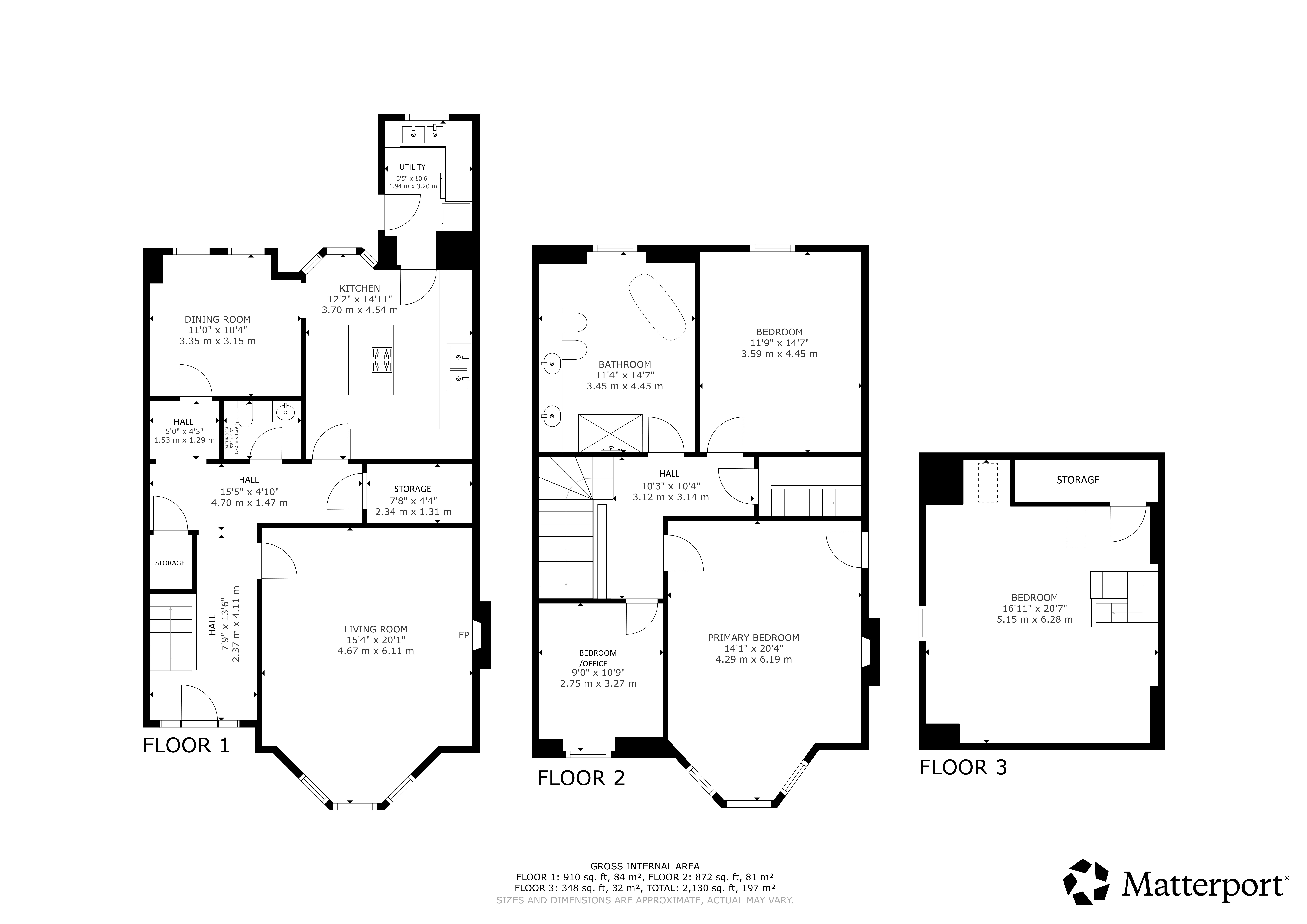 97, Broomfield Road, Springburn floorplan