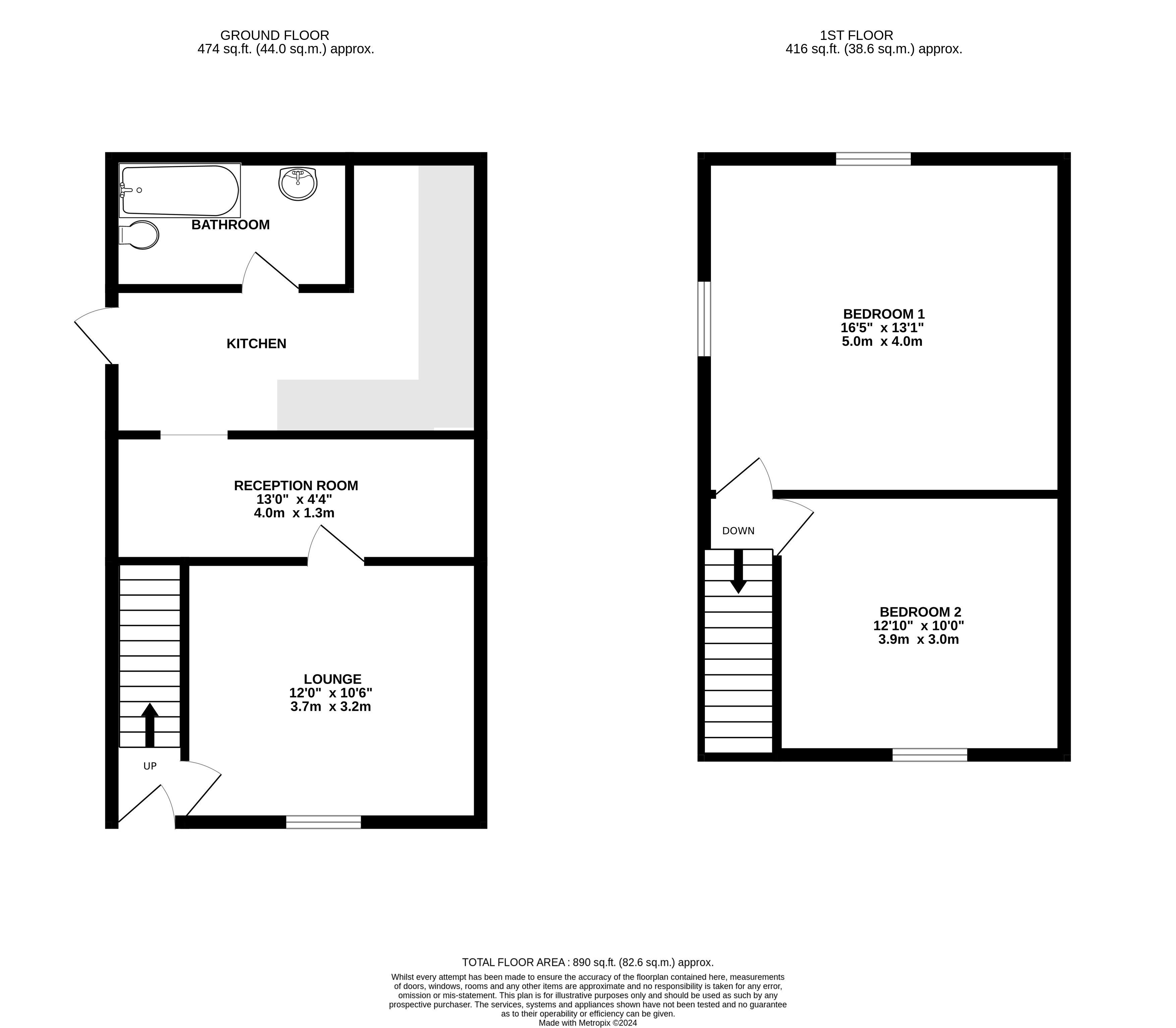 1 & 3, Dog And Duck Lane, Gainsborough floorplan