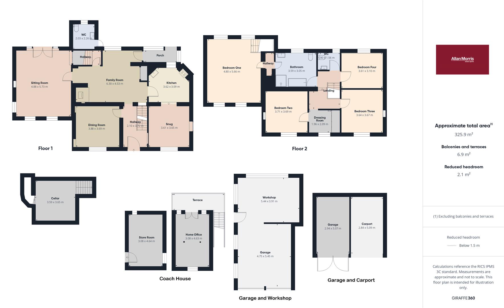 Laurel Cottage, Worcester floorplan