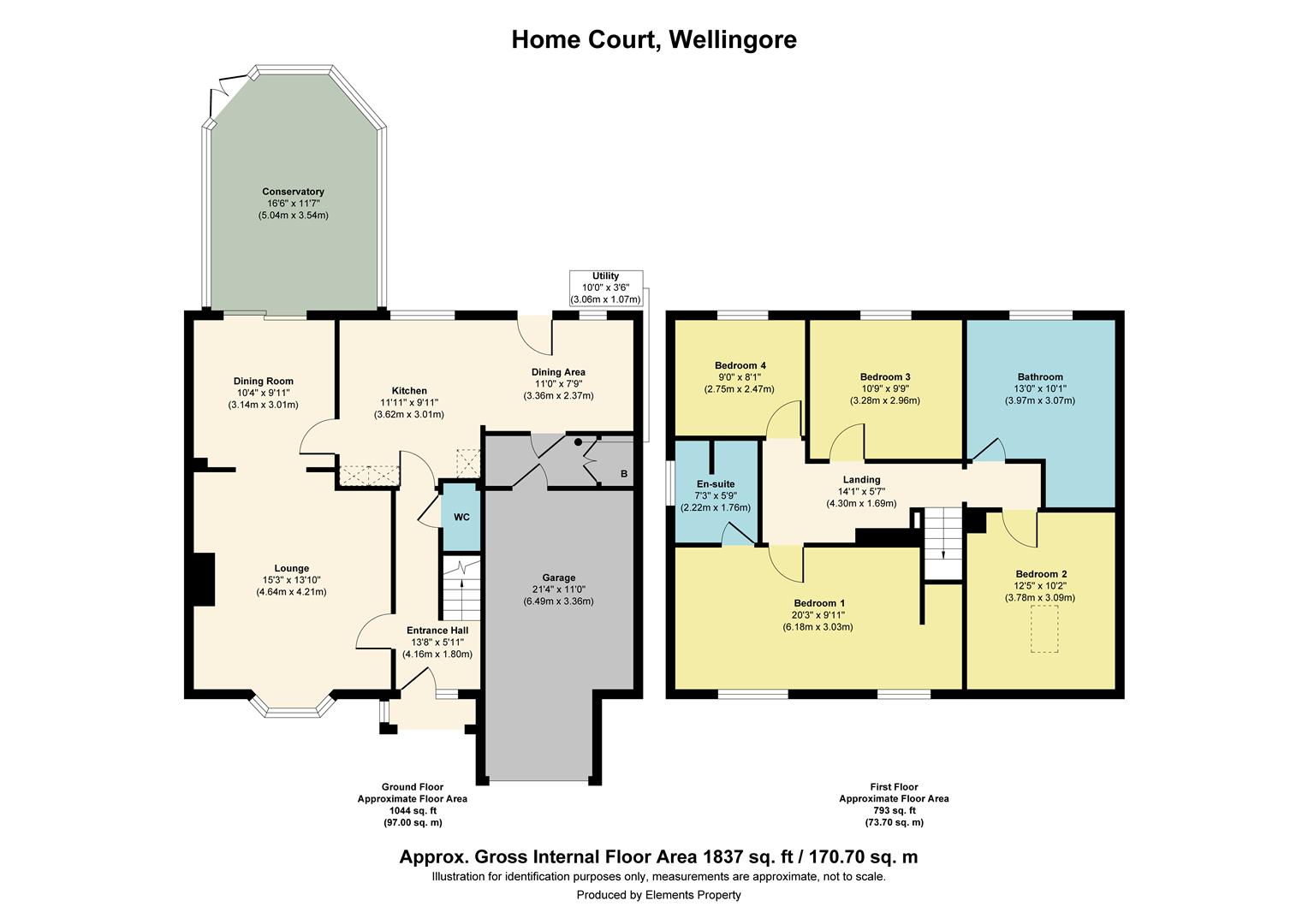 3, Home Court, Wellingore floorplan