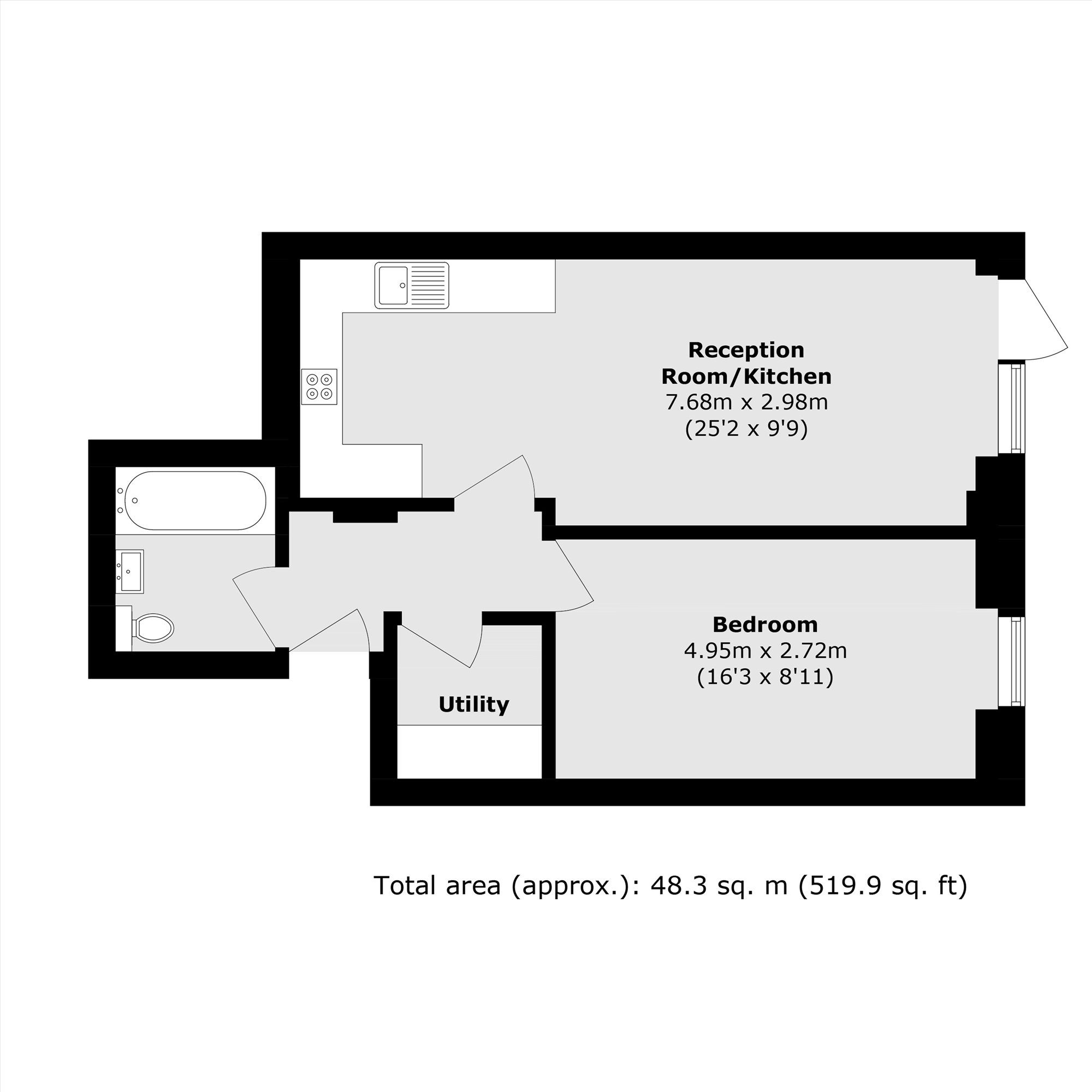 Flat B, Talent Factory Apartments, 8, Barmeston Road, Catford floorplan