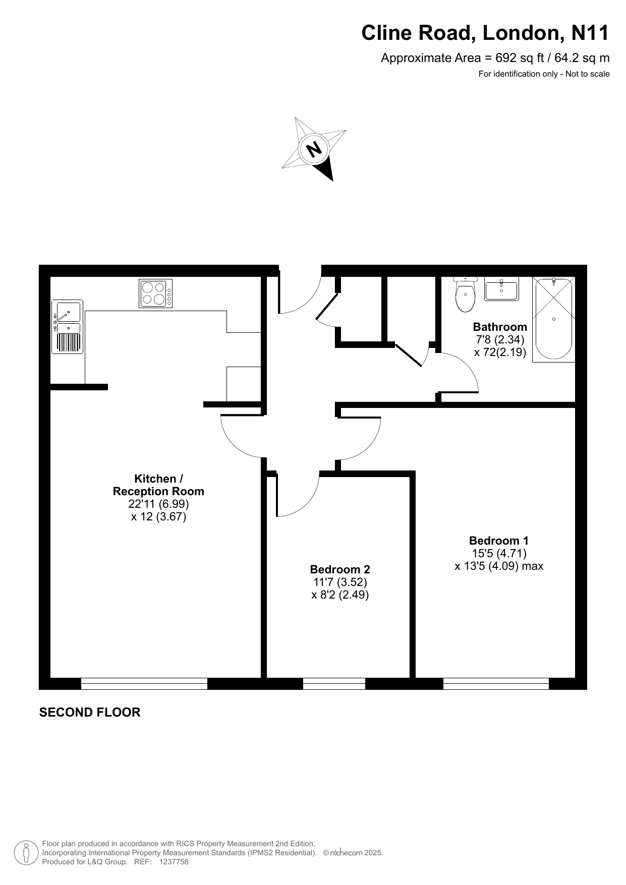 Ash Court, Cline Road, London floorplan