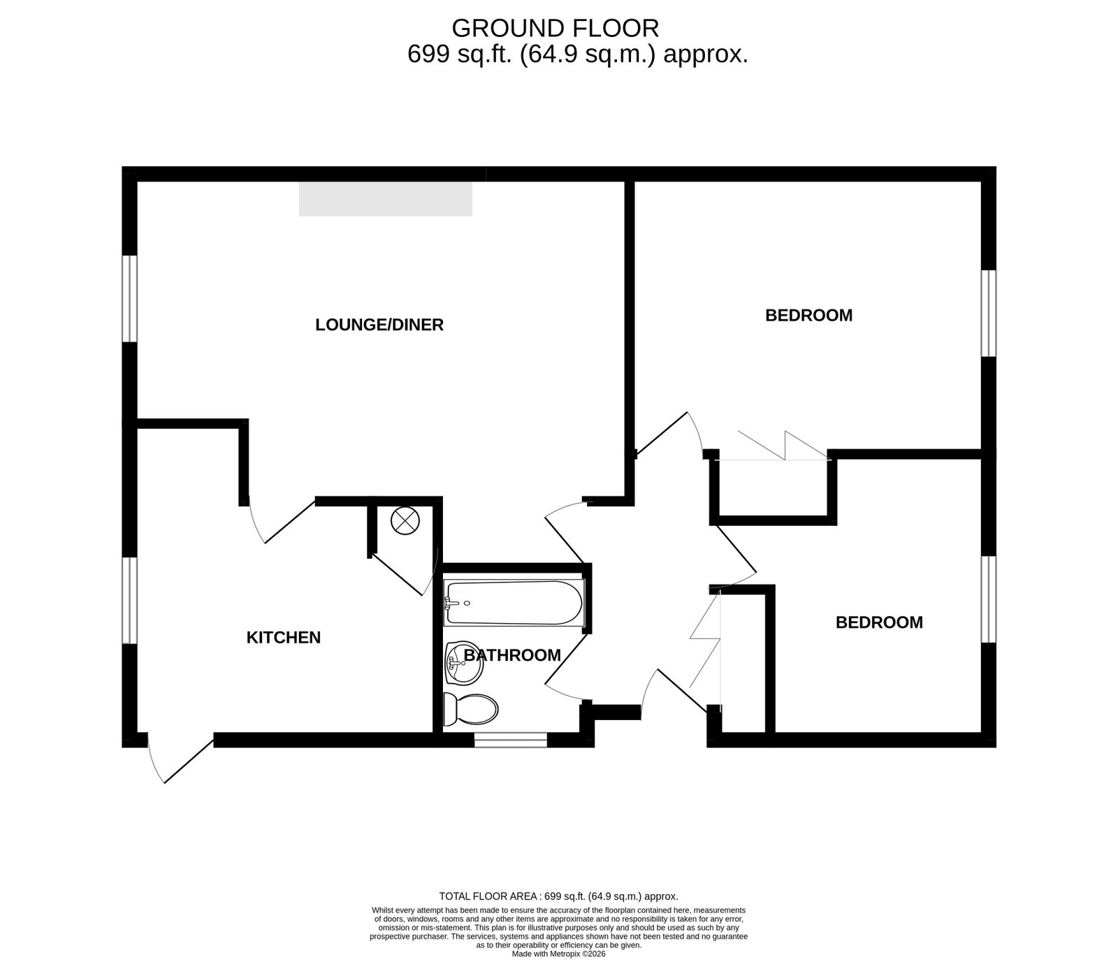 5, Valley Way, Exmouth floorplan