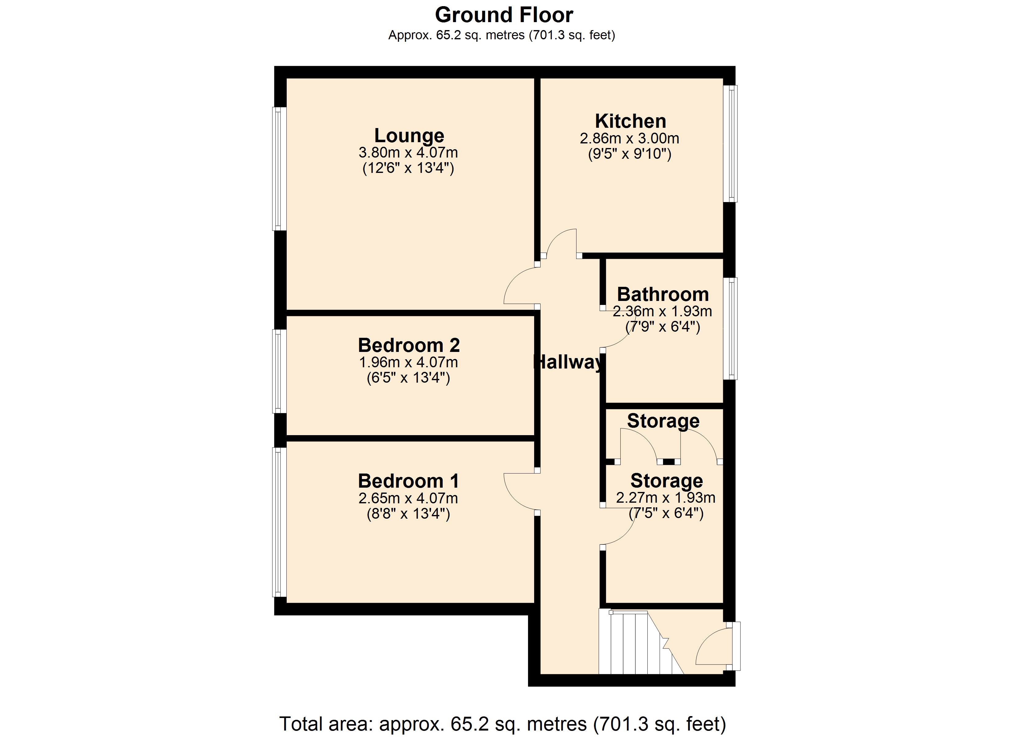 2 Bedrooms Maisonette for sale in Windross Close, Altofts, Normanton WF6