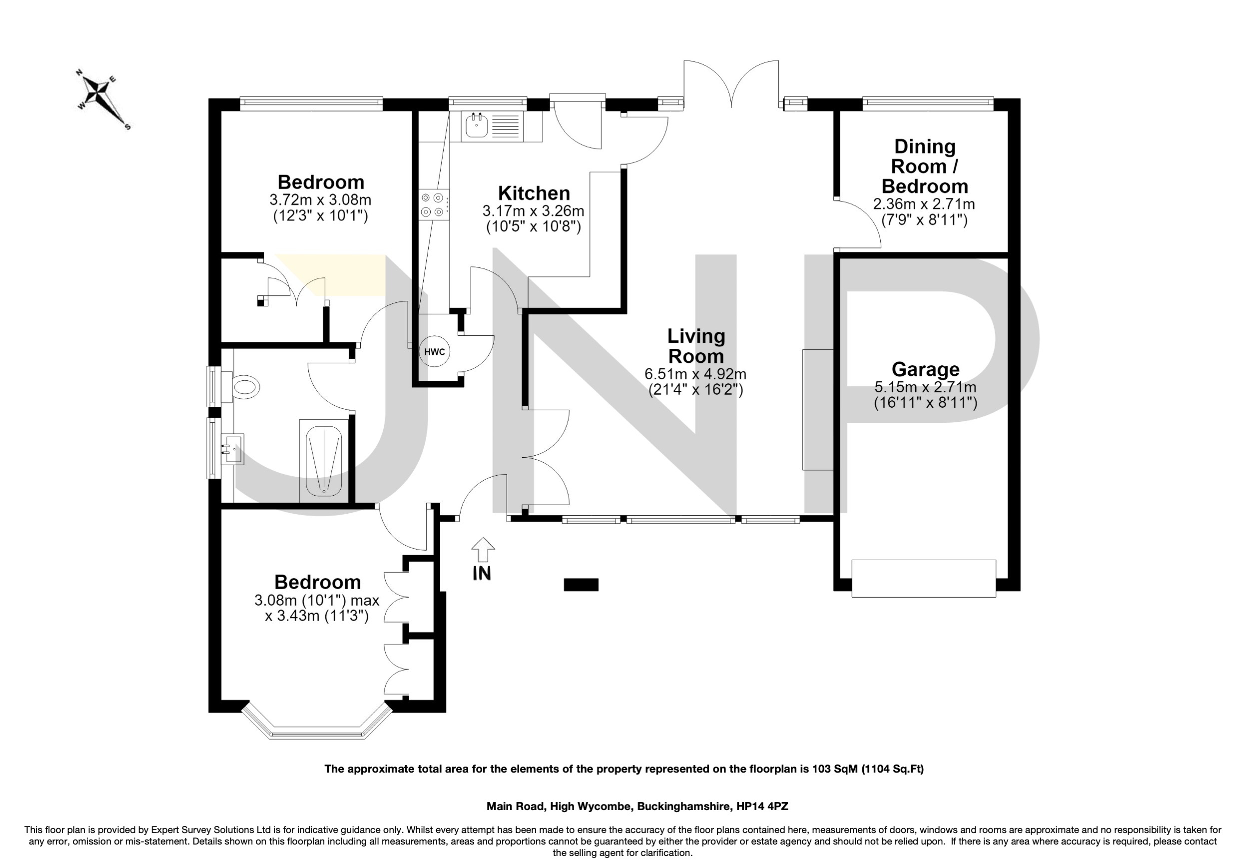 128, Main Road, High Wycombe floorplan