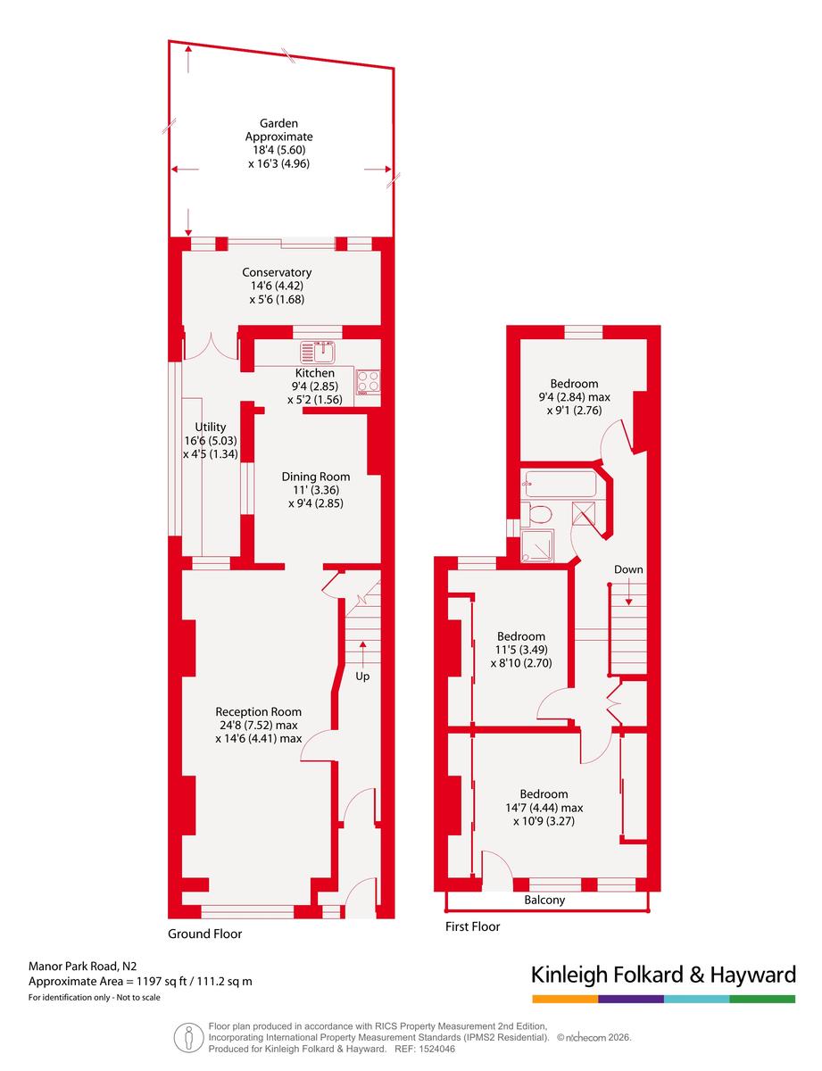 63, Manor Park Road, London floorplan