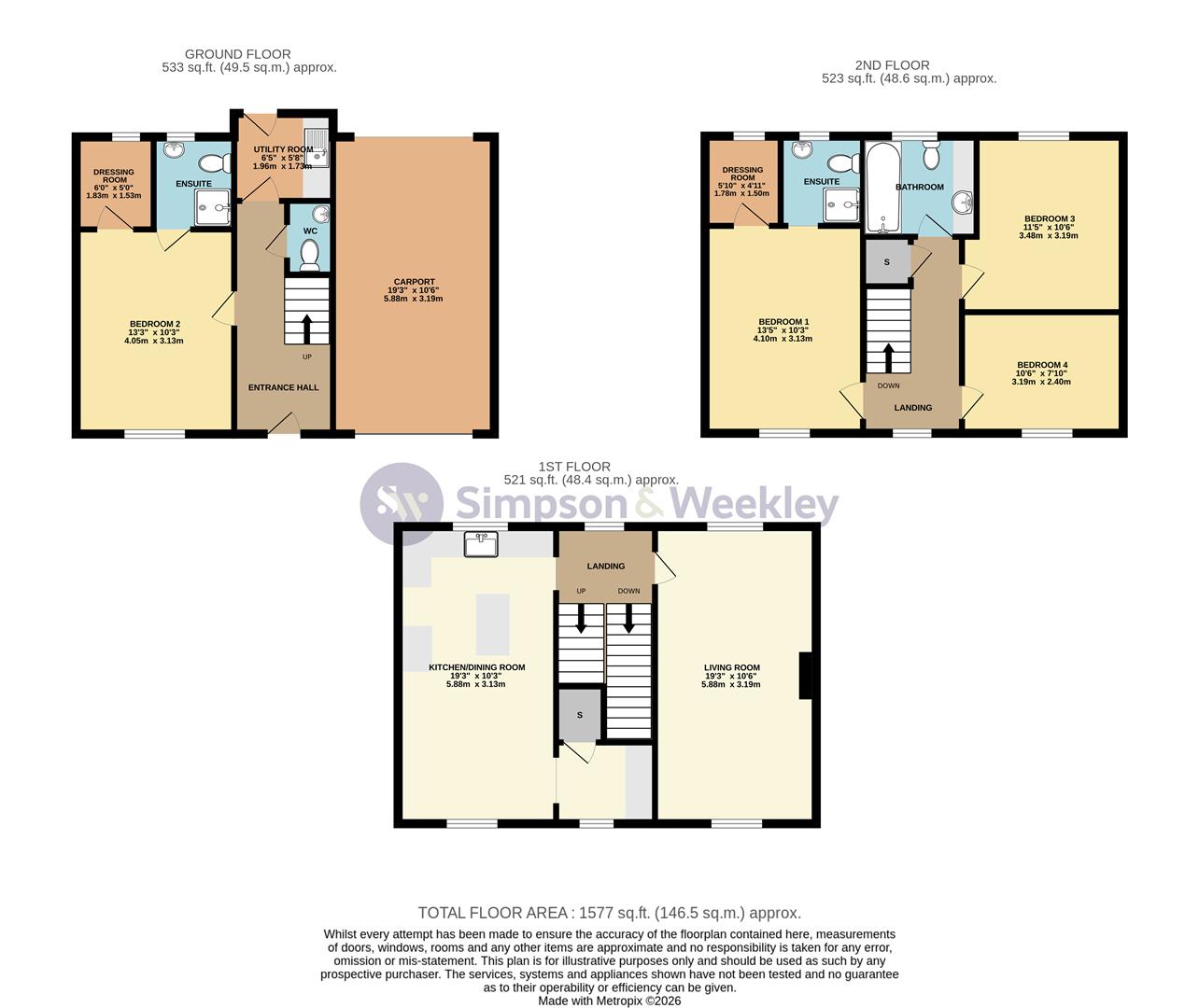 100, Linden Avenue, Rushden floorplan