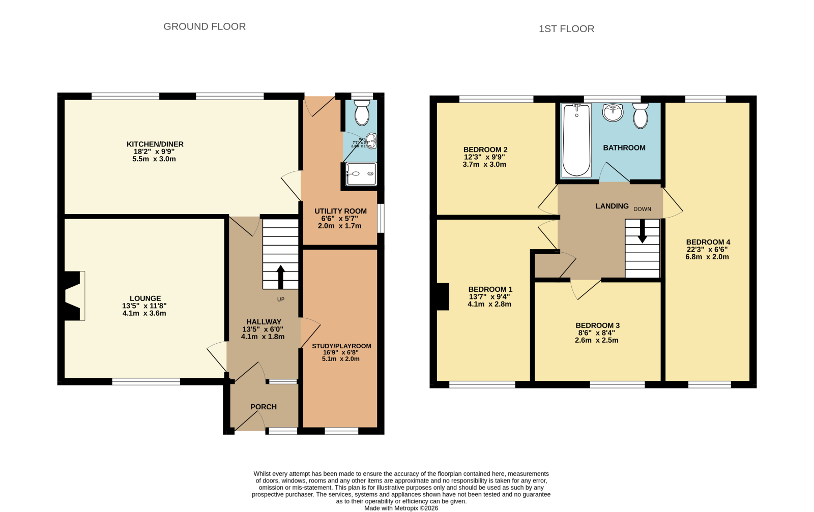 15 Sweeting Avenue, Little Paxton, St. Neots floorplan
