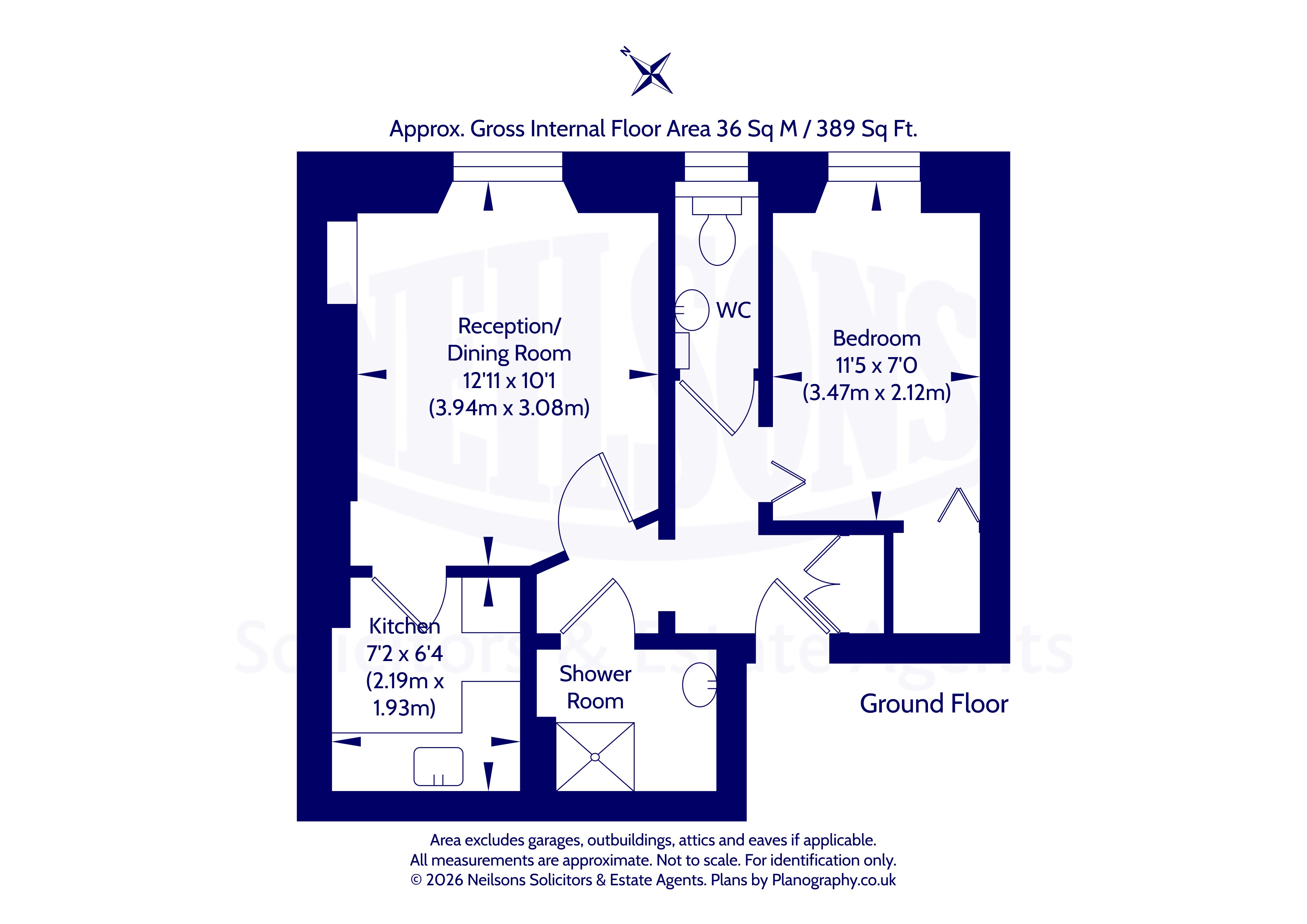 17 (GF1), Stewart Terrace, Edinburgh floorplan