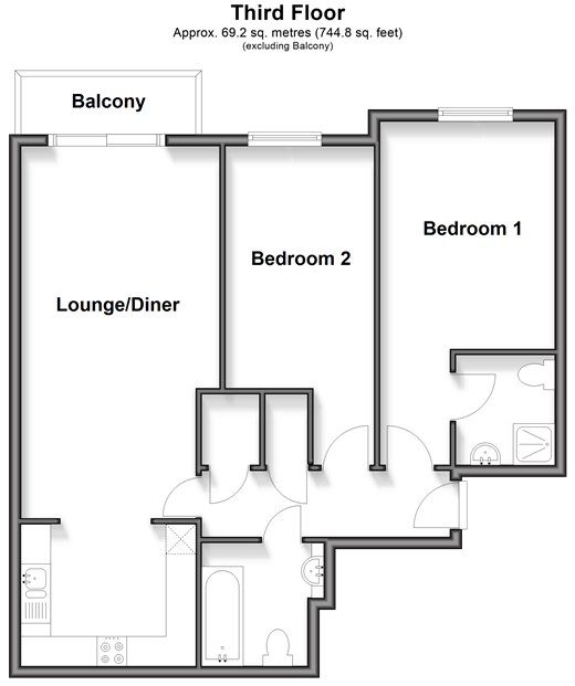 Gisors Road, Southsea floorplan
