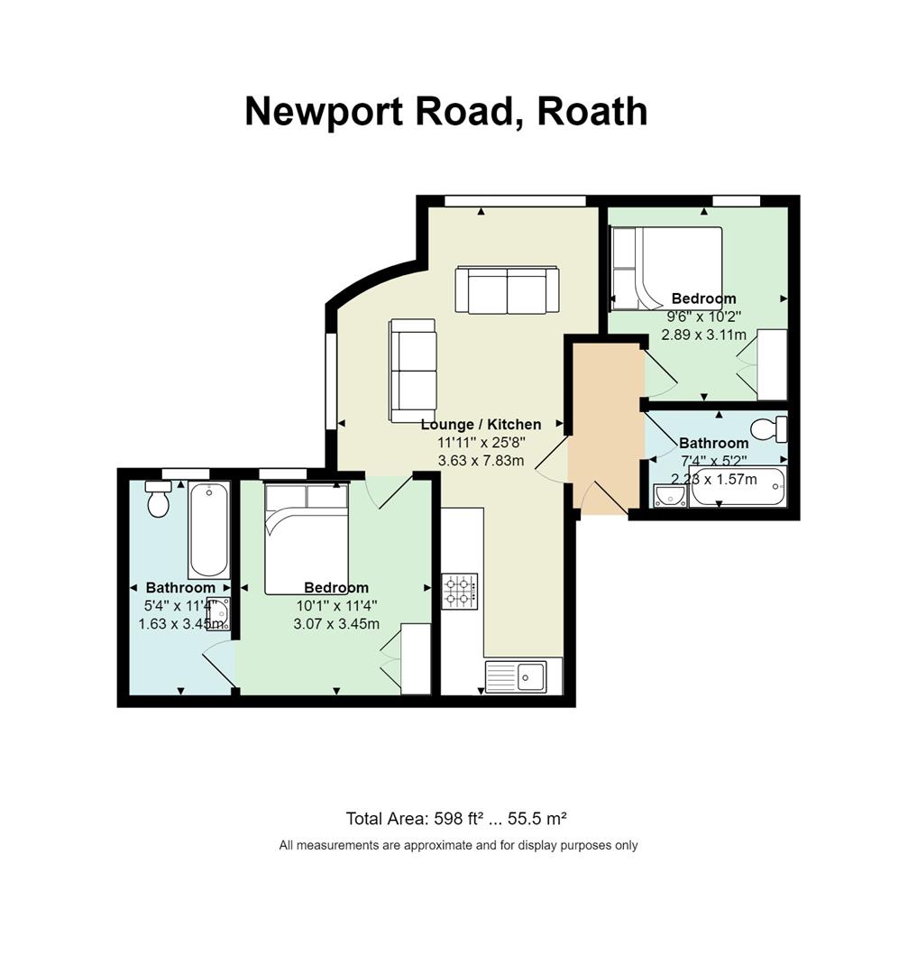 2 Bedrooms  to rent in The Court, Newport Road, Roath, Cardiff CF24