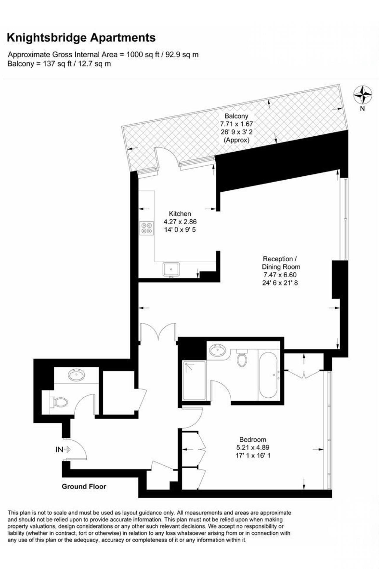 Ga01 The Knightsbridge Apartments, 199, The Knightsbridge, London floorplan