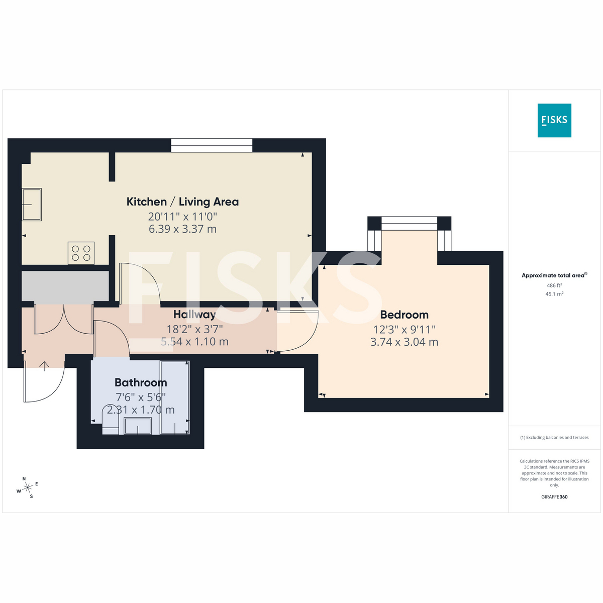 Flat Flat 7, 165, Kiln Road, Benfleet floorplan