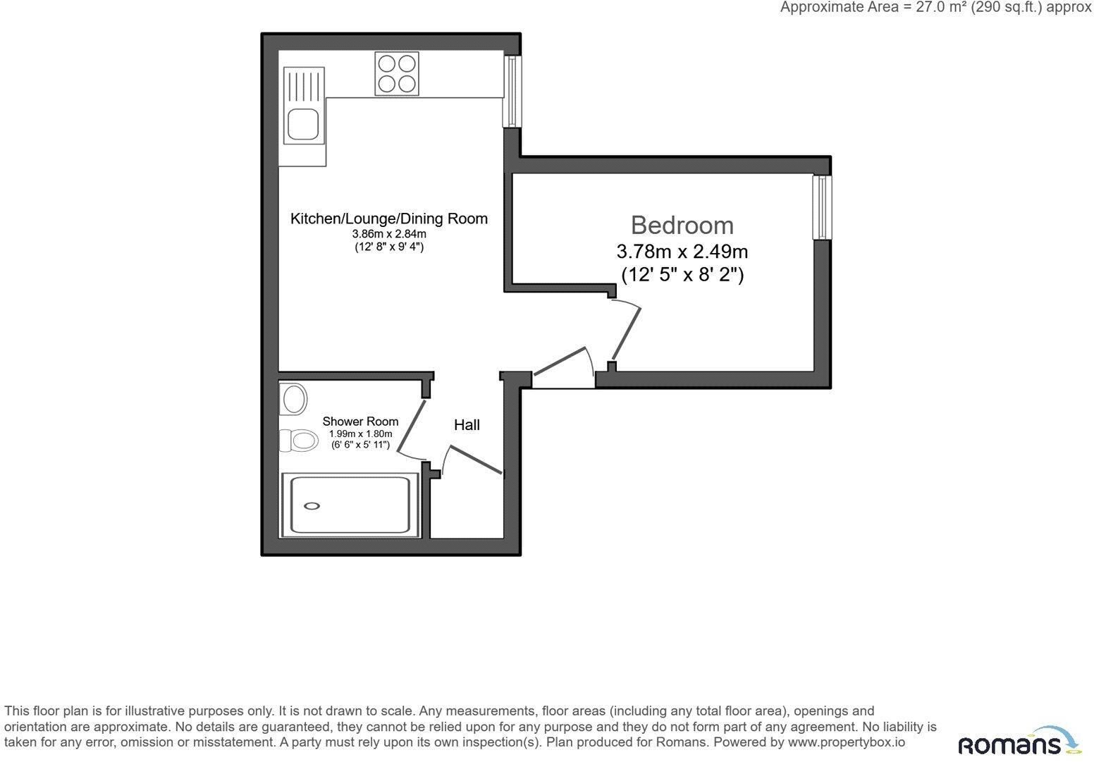 Flat 4, Rivendell Court, Farnborough floorplan