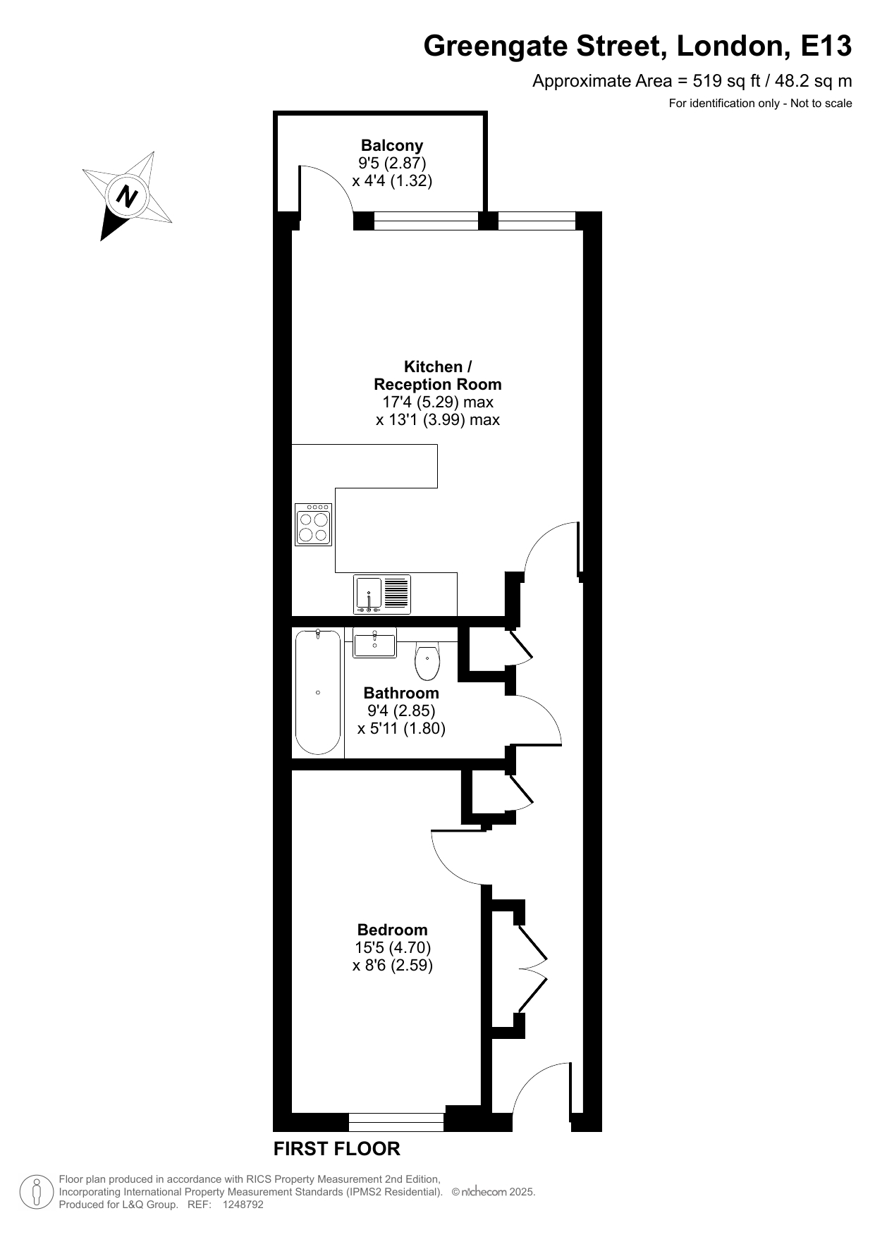 Pegasus House, 89 Greengate Street, London floorplan