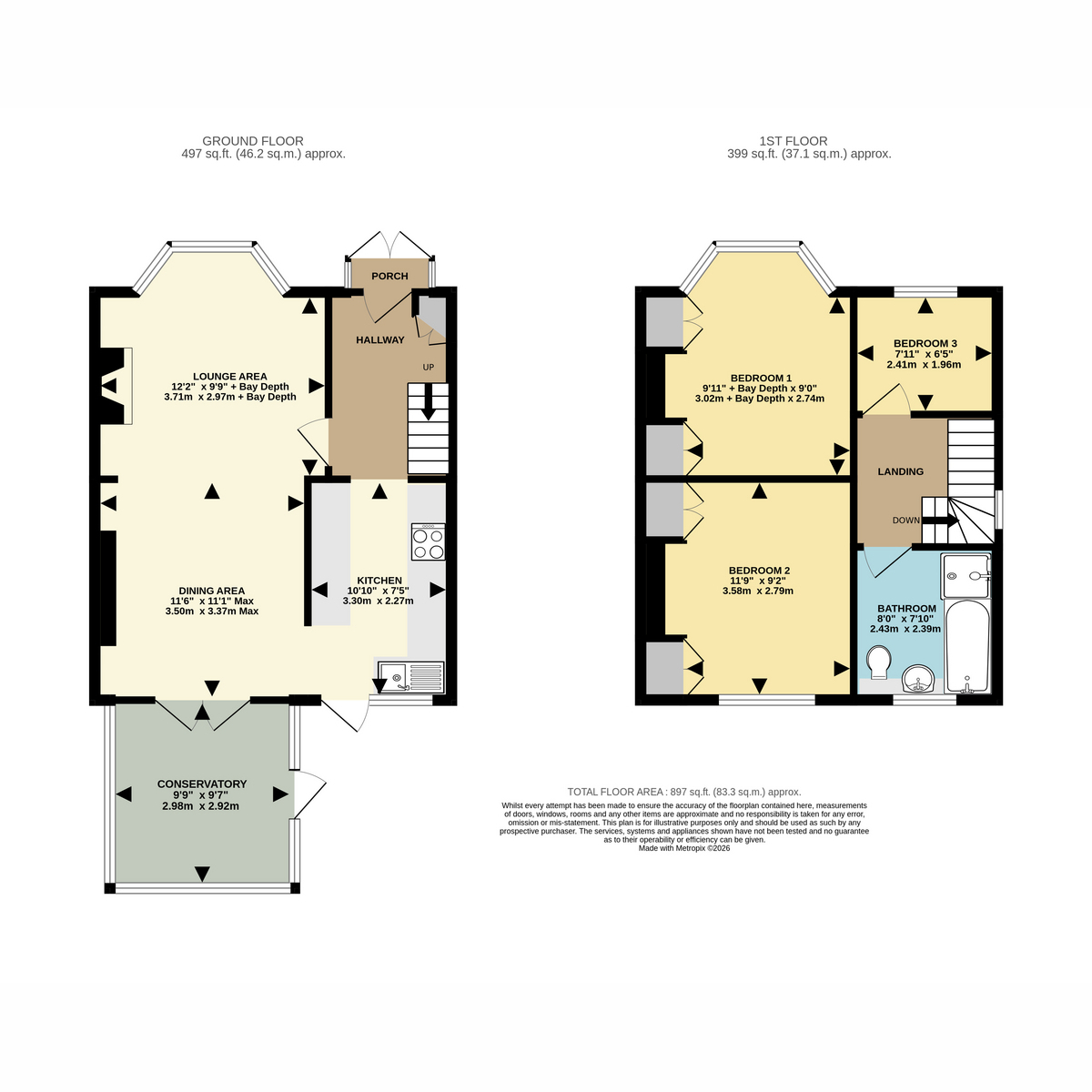 Glendon Avenue, Bournemouth floorplan