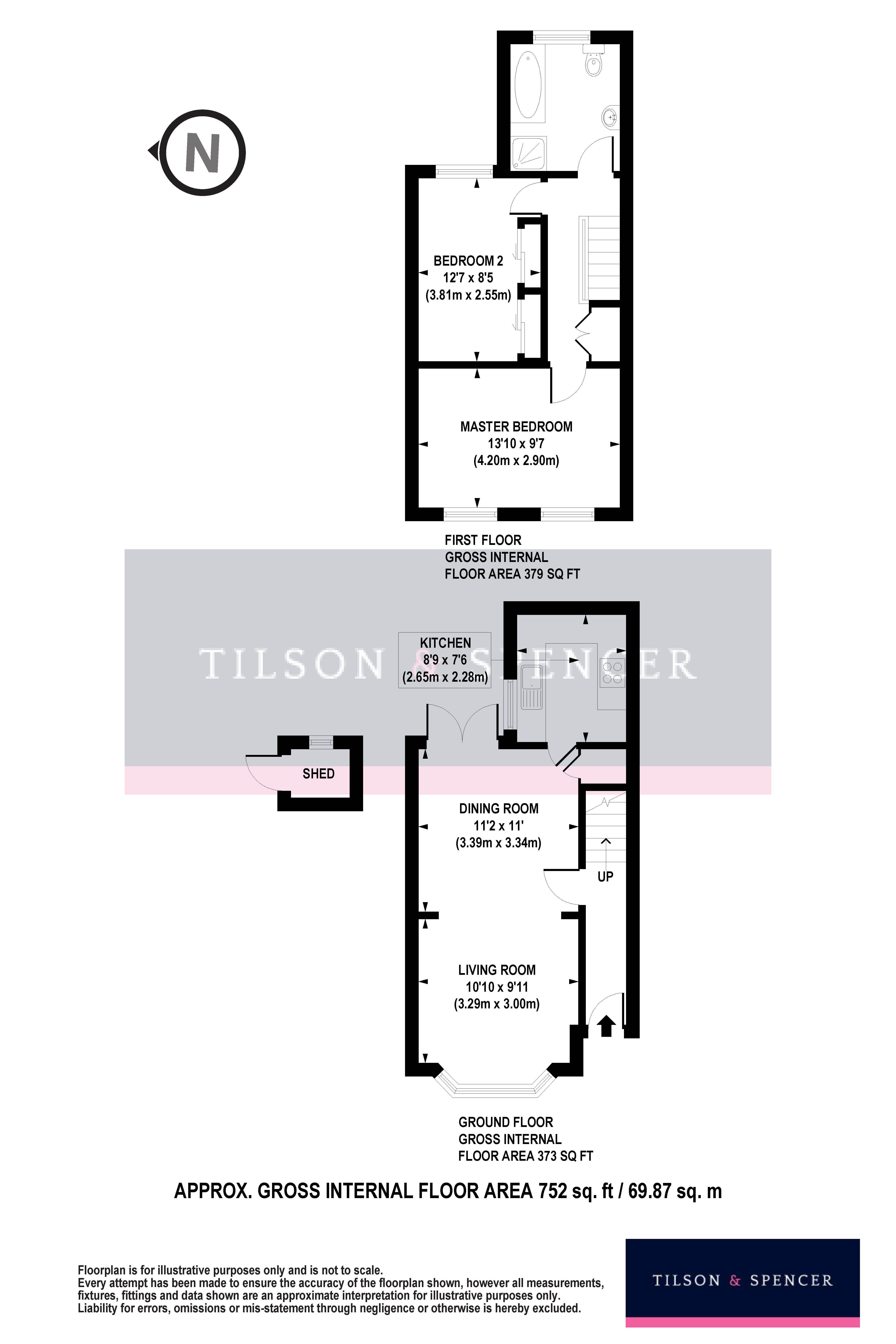 138, Sheldon Road, London floorplan
