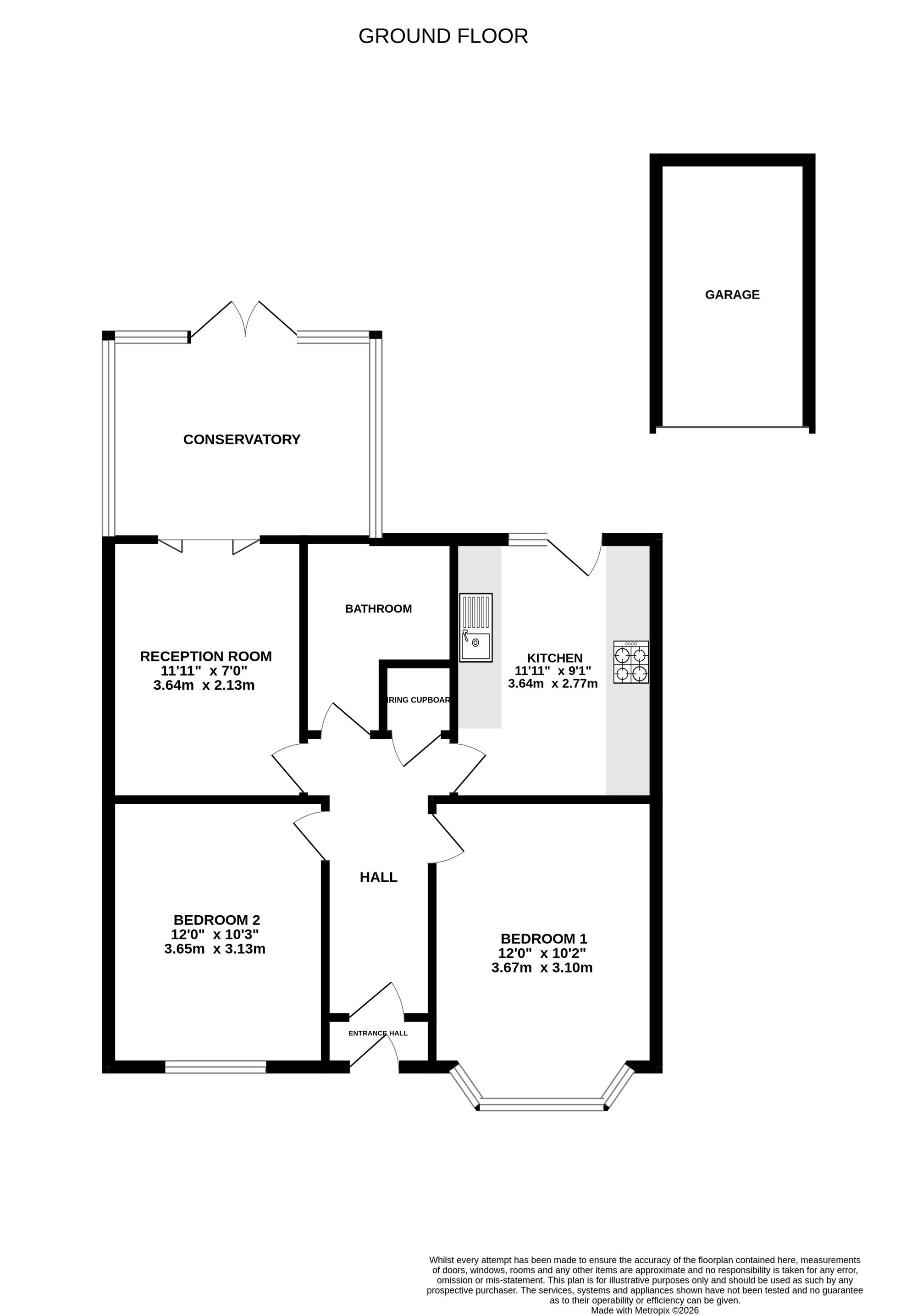 43 Compton Place, Watford floorplan